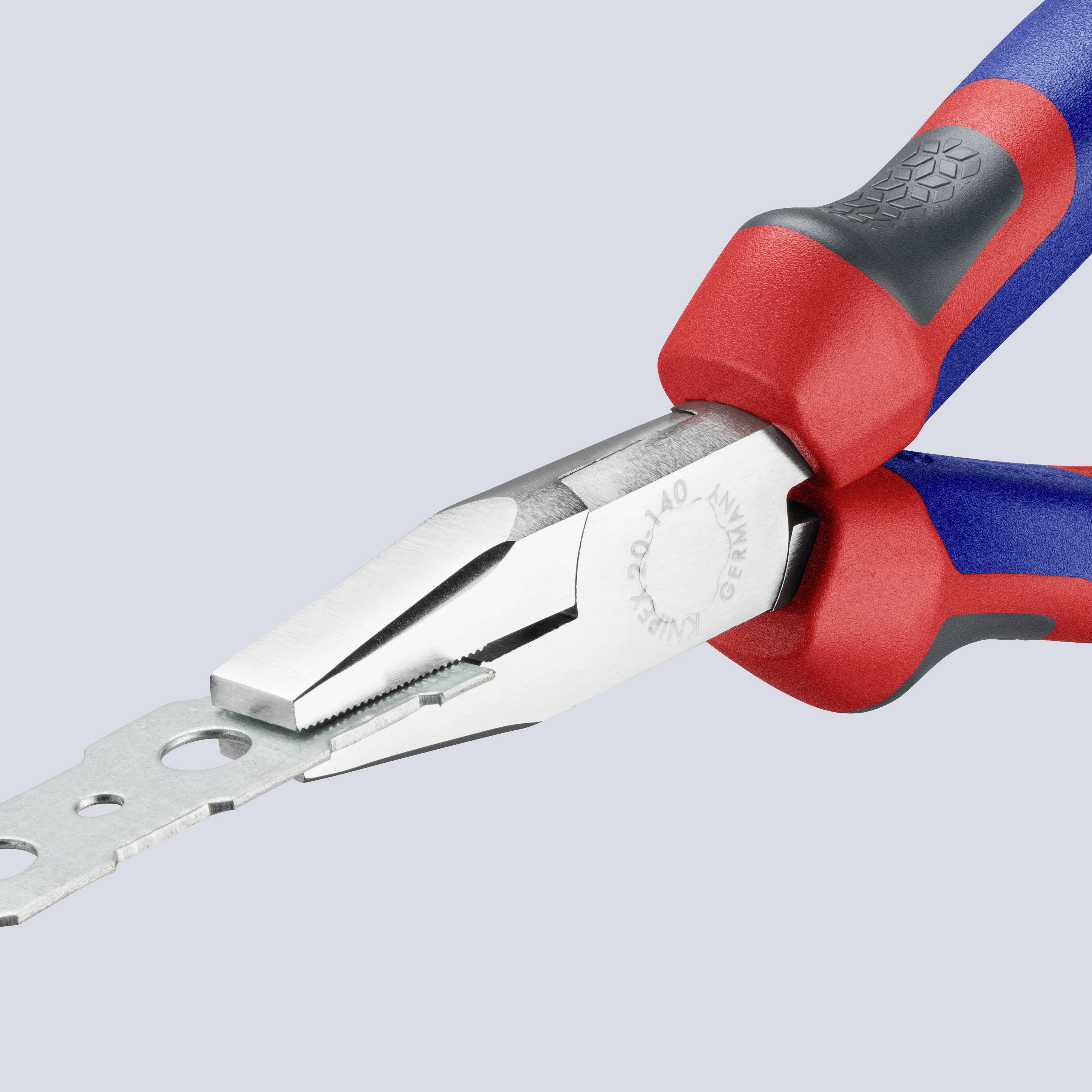 Knipex 20 05 140 Werkstatt Flachzange Gerade Chrom-Vanadium Elektrostahl 140 mm