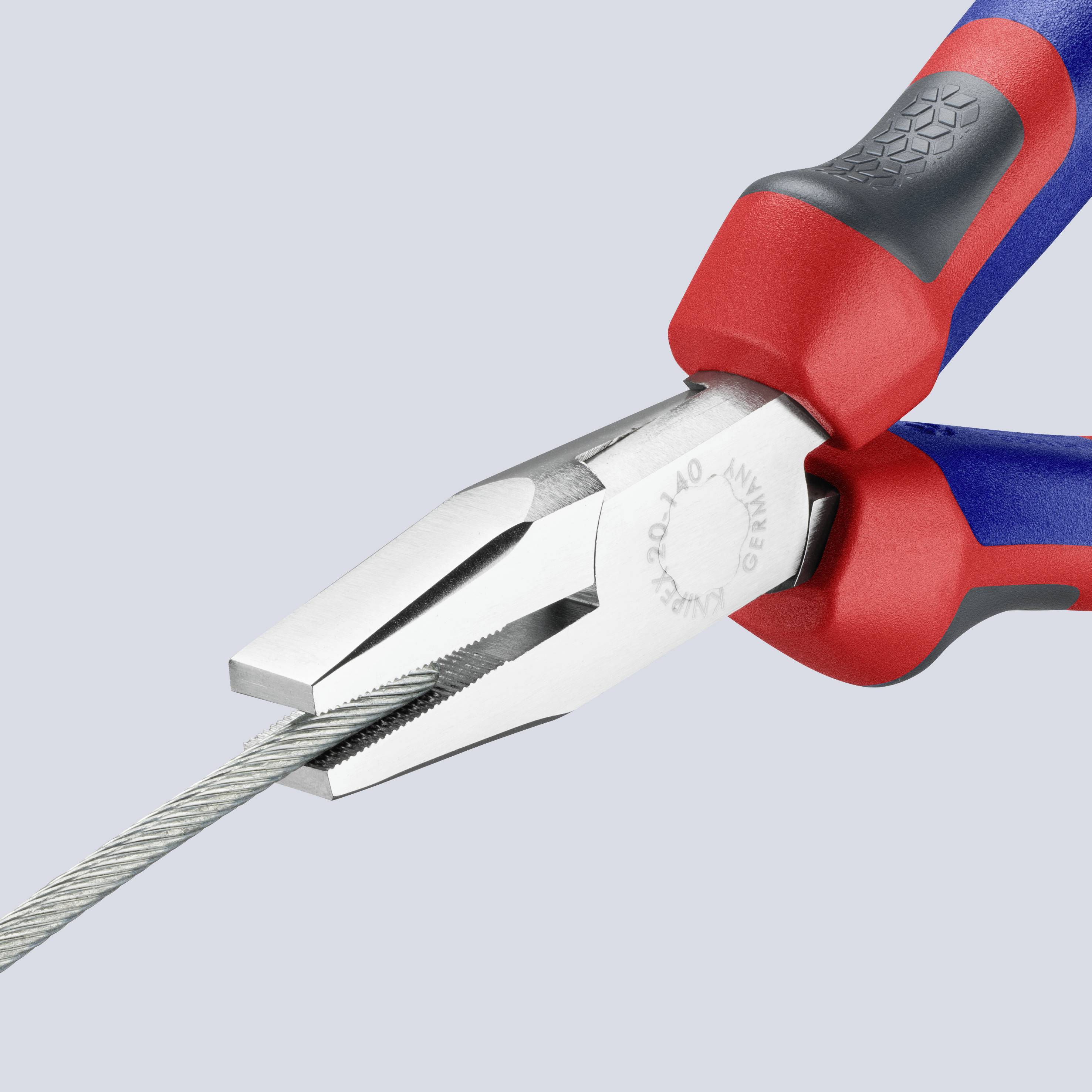 Knipex 20 05 140 Werkstatt Flachzange Gerade Chrom-Vanadium Elektrostahl 140 mm