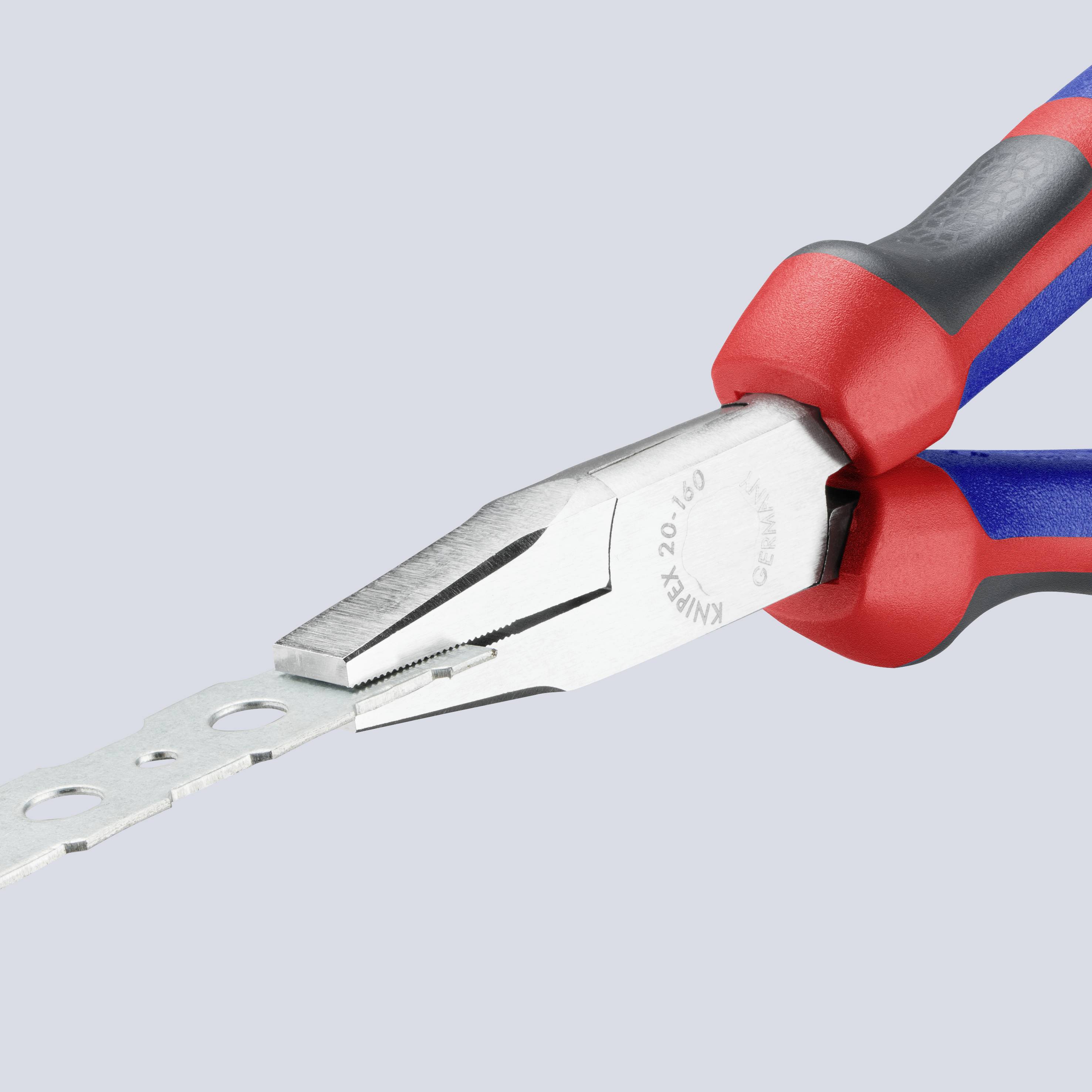 Knipex 20 05 160 Werkstatt Flachzange Gerade Chrom-Vanadium Elektrostahl 160mm