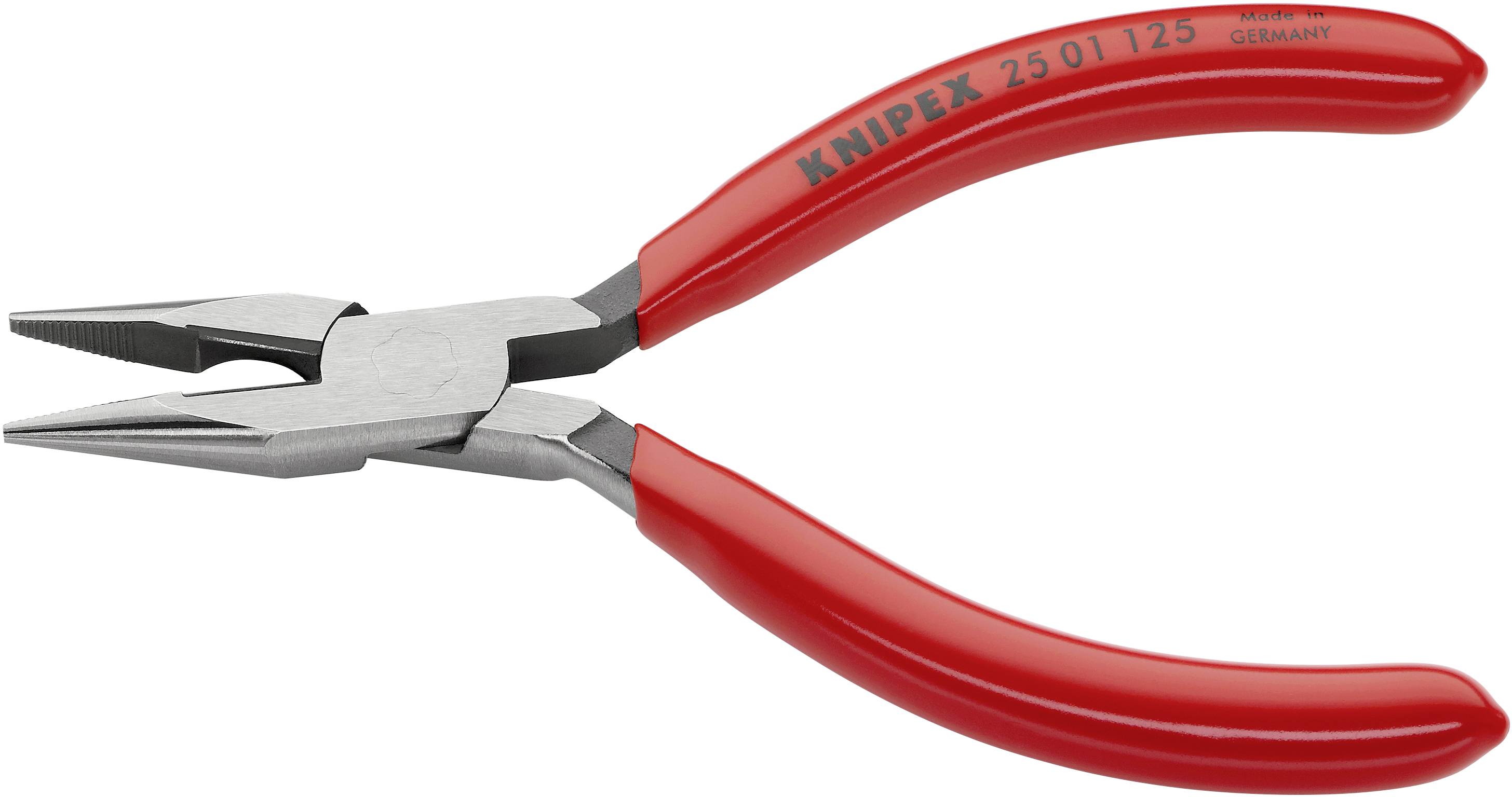 Knipex 25 01 125 Elektronik- u. Feinmechanik Flachrundzange Gerade Vanadium Elektrostahl 125mm