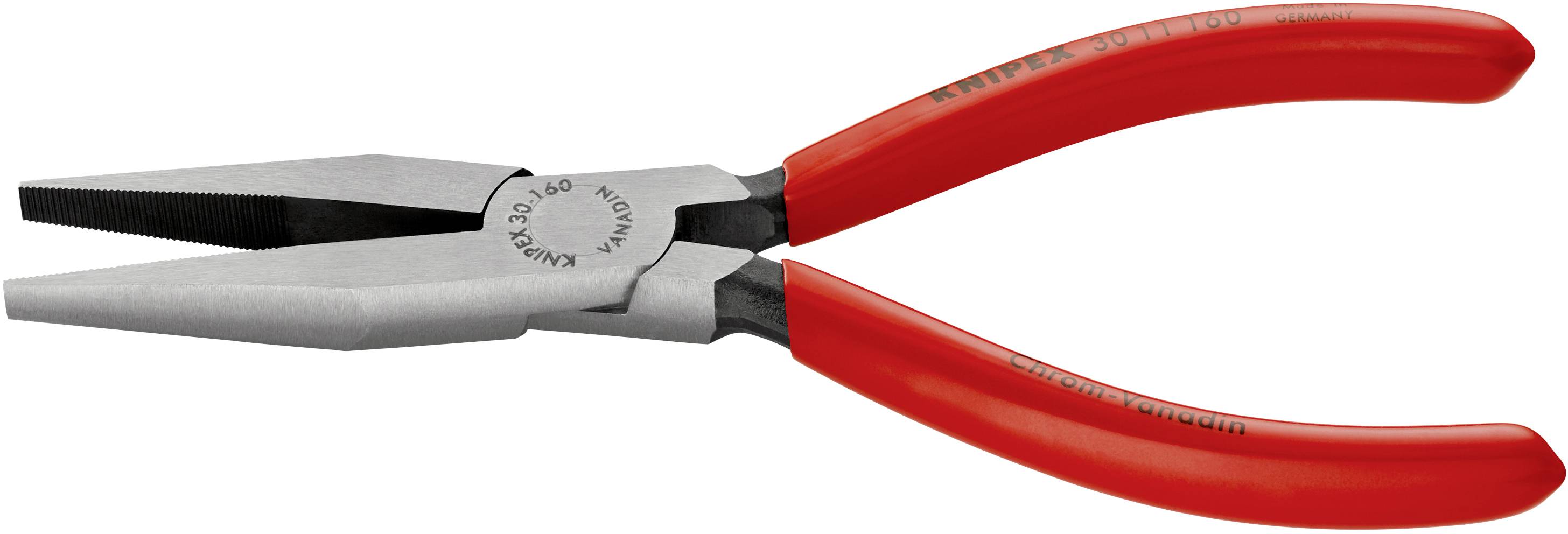 Knipex 30 11 160 Elektronik- u. Feinmechanik Flachzange Gerade Chrom-Vanadium Elektrostahl 160 mm