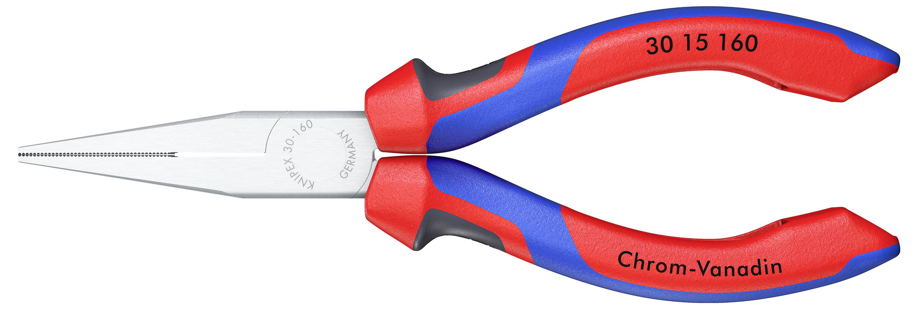 Knipex 30 15 160 Elektronik- u. Feinmechanik Flachzange Gerade Chrom-Vanadium Elektrostahl 160mm