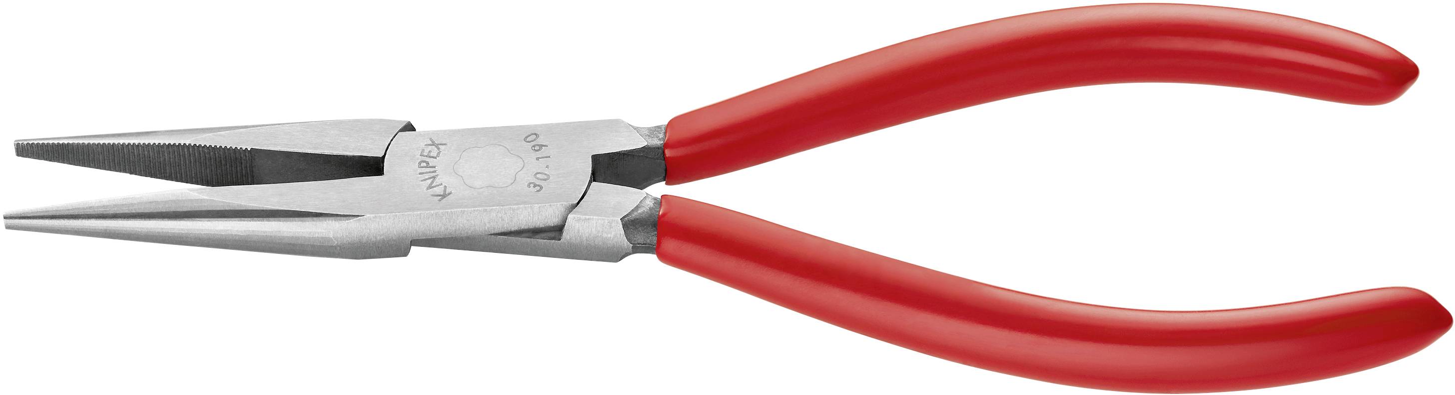 Knipex 30 21 190 Elektronik- u. Feinmechanik Flachrundzange Gerade Chrom-Vanadium Elektrostahl 190mm