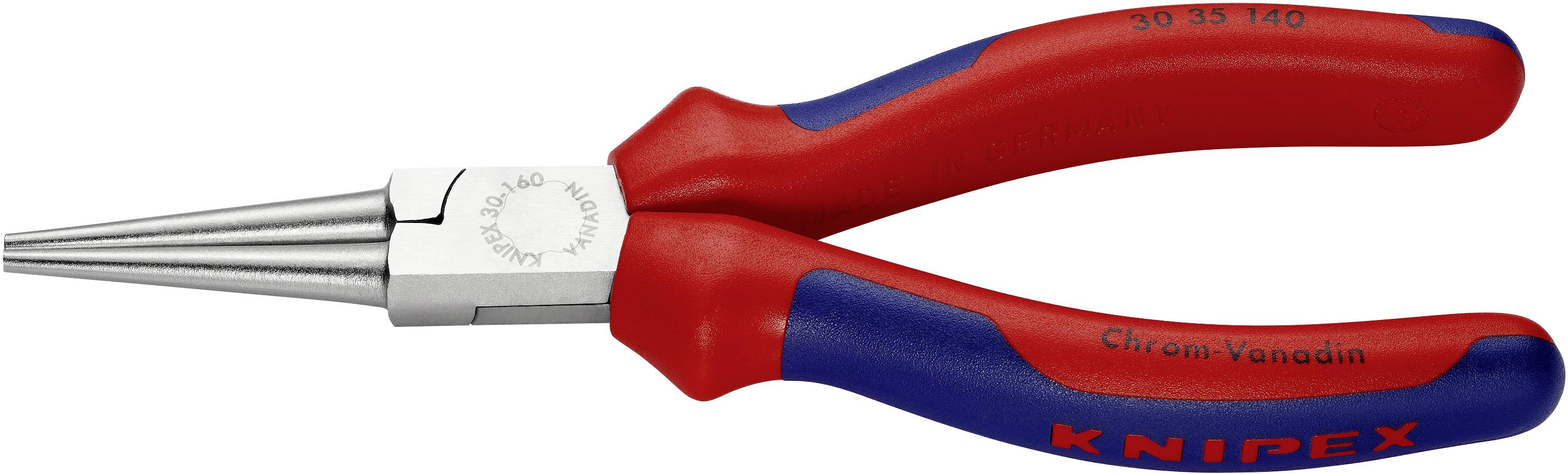 Knipex 30 35 140 Werkstatt Rundzange Gerade Chrom-Vanadium Elektrostahl 140mm