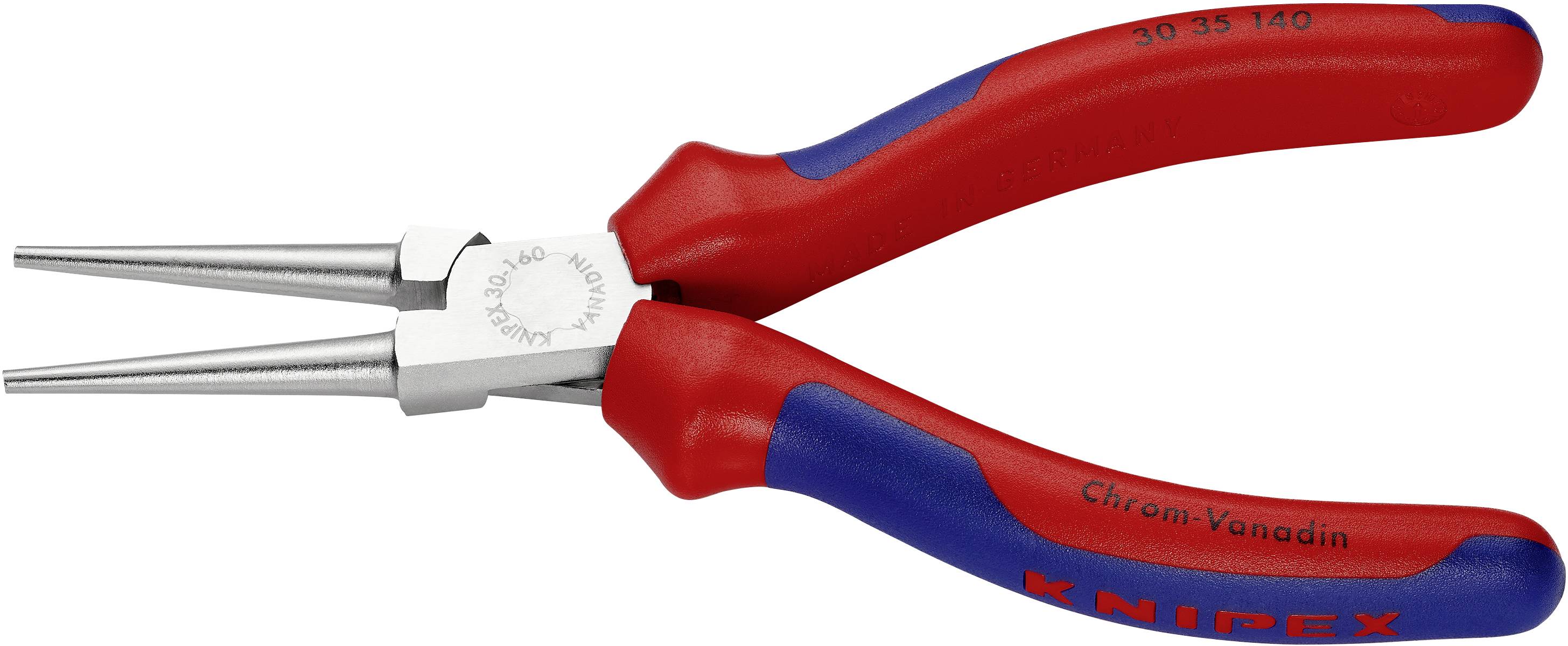 Knipex 30 35 140 Werkstatt Rundzange Gerade Chrom-Vanadium Elektrostahl 140 mm