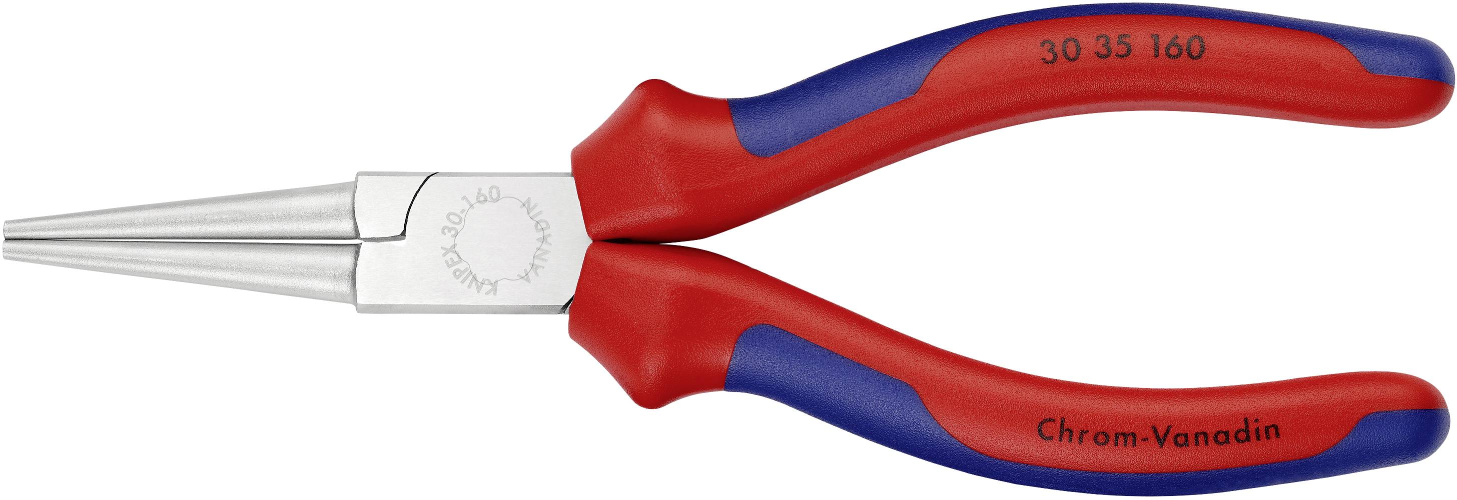 Knipex 30 35 160 Werkstatt Rundzange Gerade Chrom-Vanadium Elektrostahl 160 mm