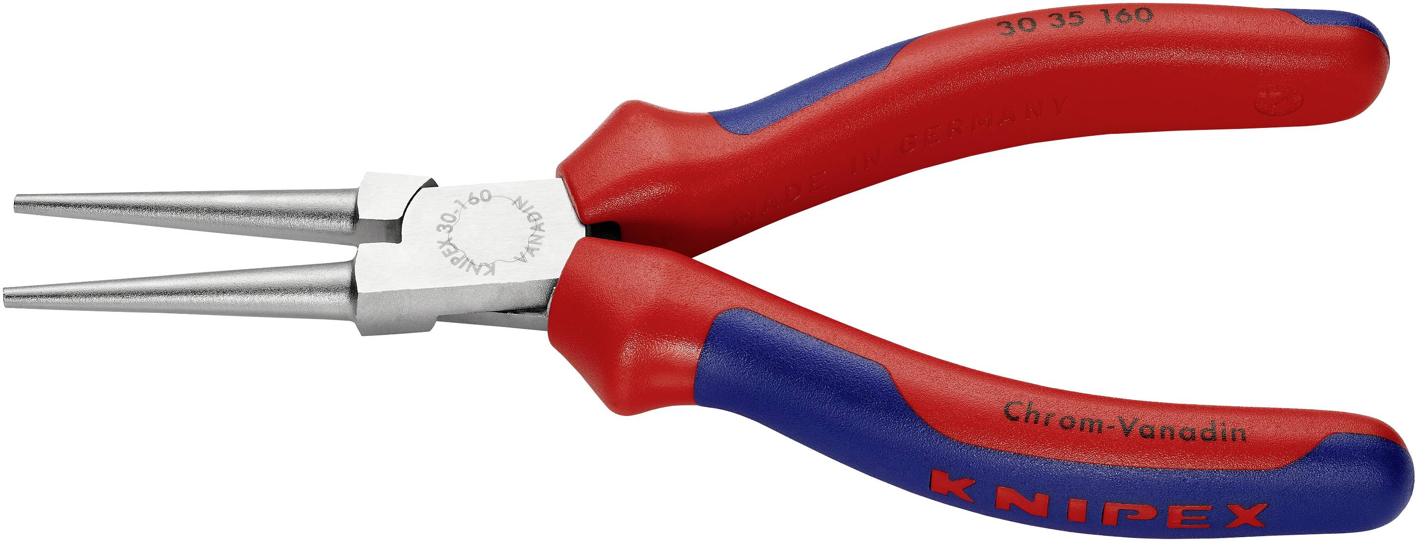 Knipex 30 35 160 Werkstatt Rundzange Gerade Chrom-Vanadium Elektrostahl 160 mm
