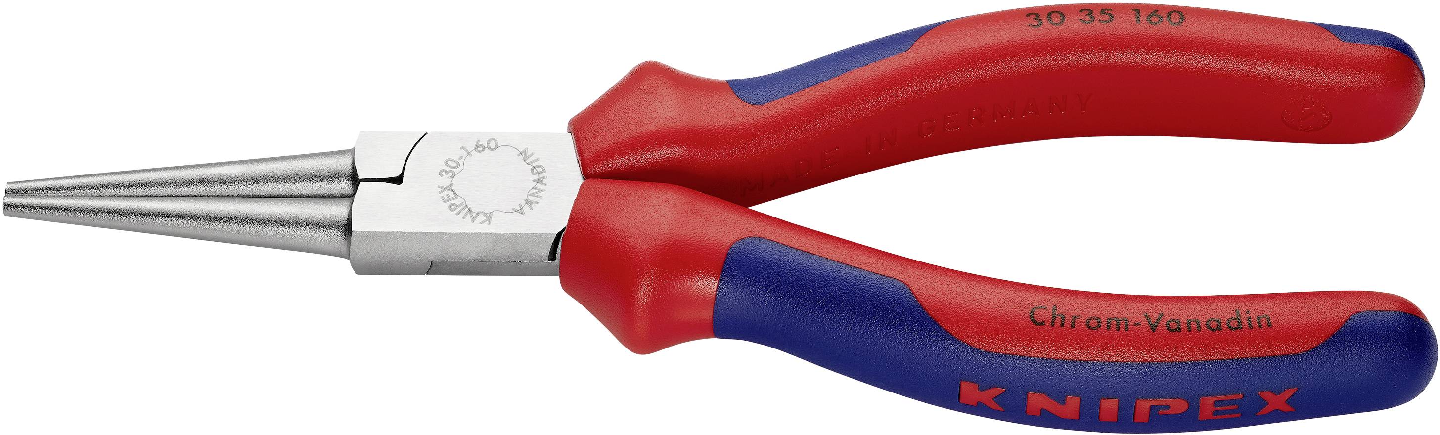 Knipex 30 35 160 Werkstatt Rundzange Gerade Chrom-Vanadium Elektrostahl 160 mm