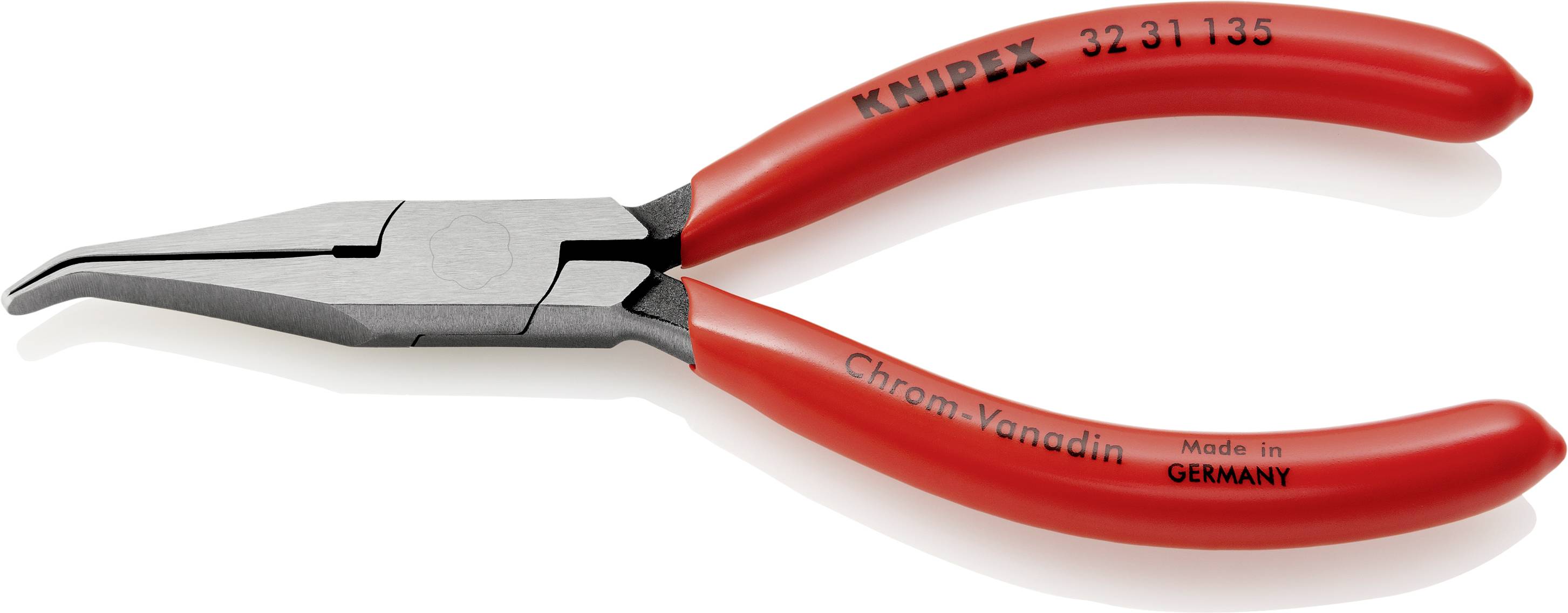 Knipex 32 31 135 Elektronik- u. Feinmechanik Justierzange 40° gebogen Werkzeugstahl 135 mm