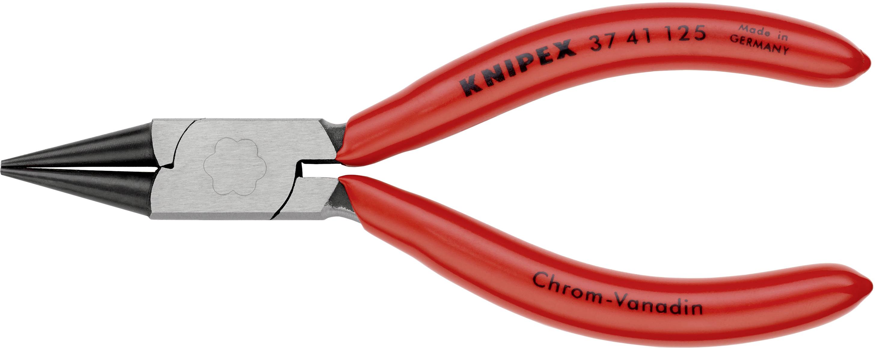 Knipex 37 41 125 Elektronik- u. Feinmechanik Rundzange Gerade Werkzeugstahl 125mm