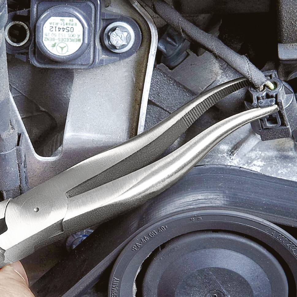 Knipex 38 31 200 Elektronik- u. Feinmechanik Flachrundzange Gerade Vanadium Elektrostahl 200mm