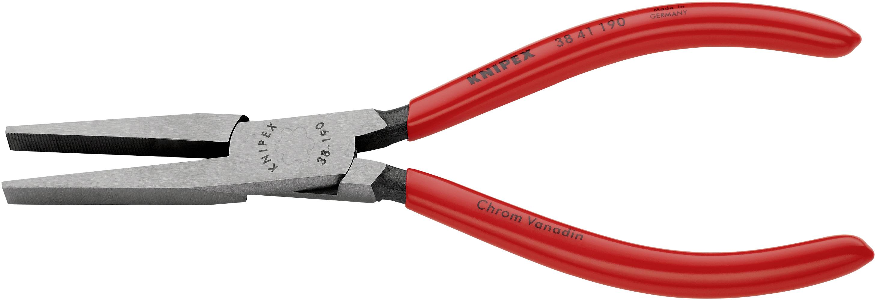 Knipex 38 41 190 Elektronik- u. Feinmechanik Flachzange Gerade Vanadium Elektrostahl 190mm