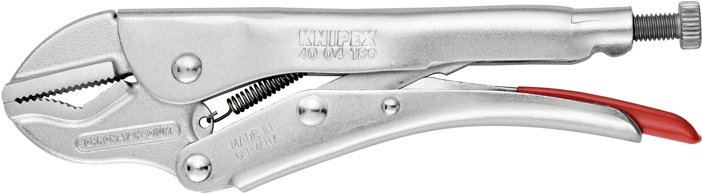 Knipex 40 04 180 Gripzange Gerade mit Prismenaussparung 0 - 35mm 180mm