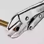 Knipex 40 04 180 Gripzange Gerade mit Prismenaussparung 0 - 35mm 180mm Knipex 40 04 180 Gripzange Gerade mit Prismenaussparung 0 - 35mm 180mm