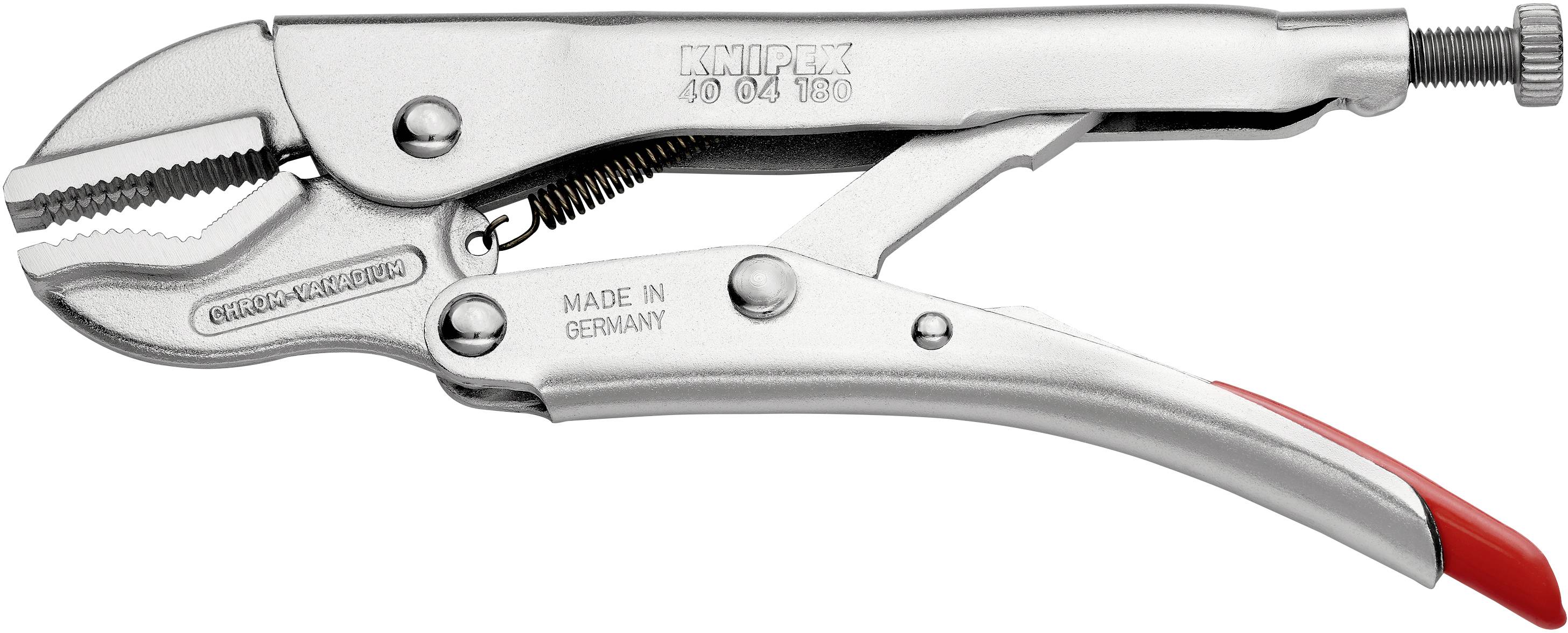 Knipex 40 04 180 Gripzange Gerade mit Prismenaussparung 0 - 35mm 180mm