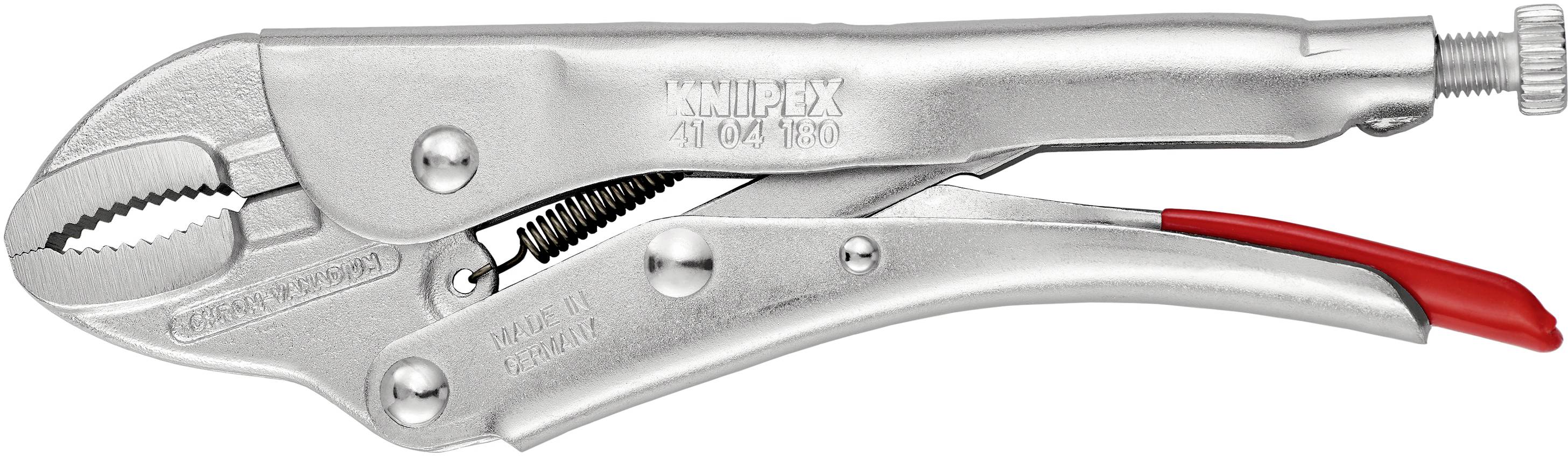 Knipex 41 04 180 Gripzange Halbrund 0 - 30 mm 180 mm