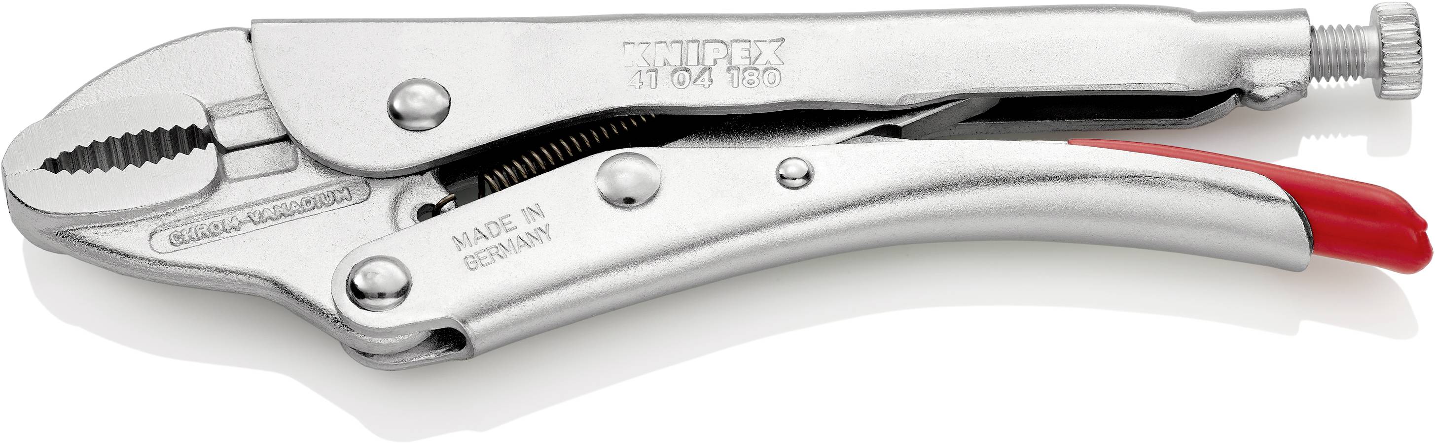 Knipex 41 04 180 Gripzange Halbrund 0 - 30mm 180mm