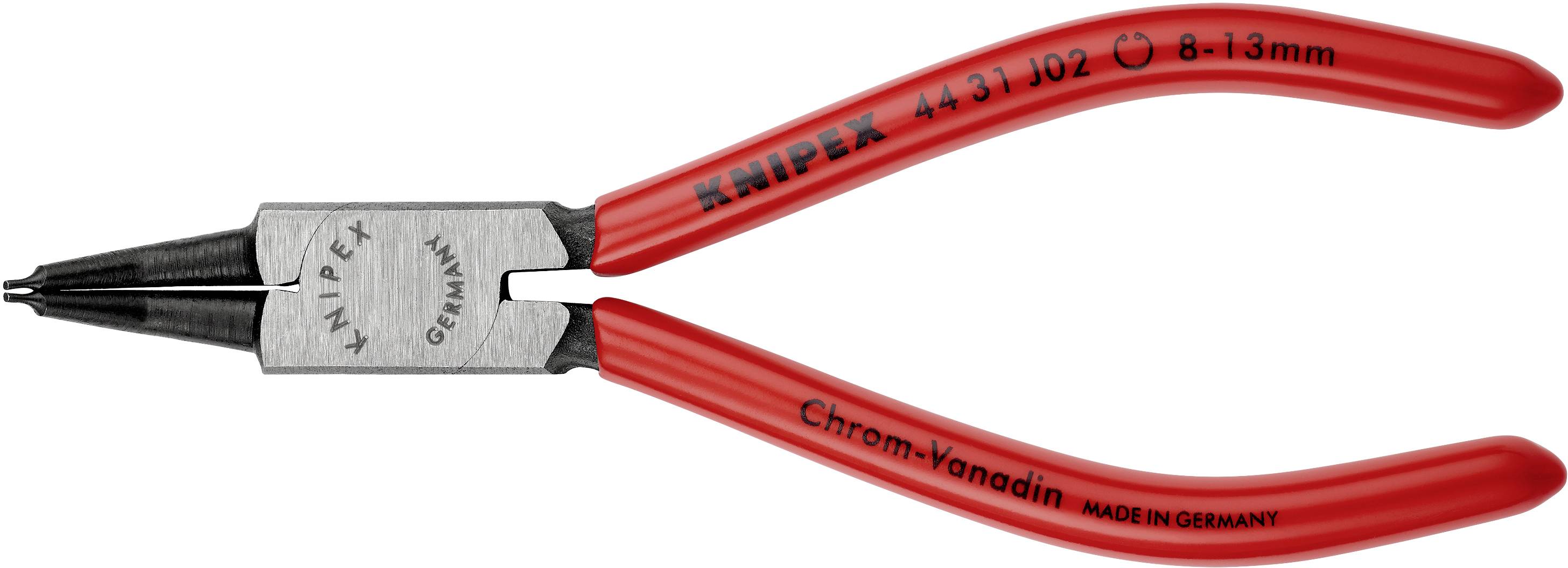 Knipex 44 31 J02 Seegeringzange Passend für (Seegeringzangen) Innenringe 8-13mm Spitzenform (Details) abgewinkelt 45°