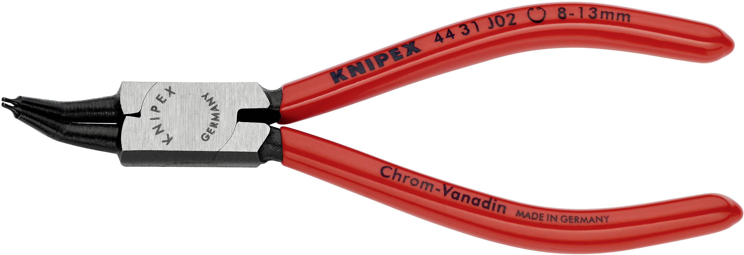 Knipex 44 31 J02 Seegeringzange Passend für (Seegeringzangen) Innenringe 8-13mm Spitzenform (Details) abgewinkelt 45°