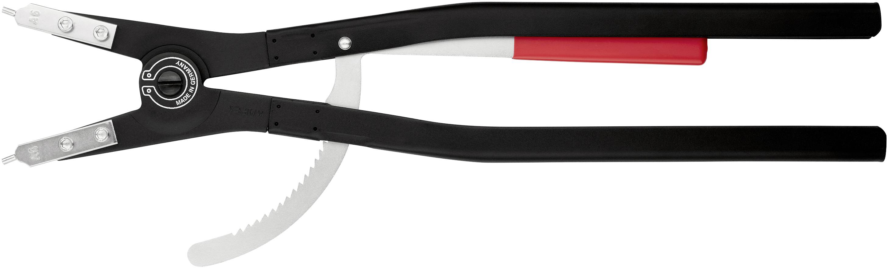 Knipex 46 10 A6 Seegeringzange Passend für (Seegeringzangen) Außenringe 252-400mm Spitzenform (Details) gerade