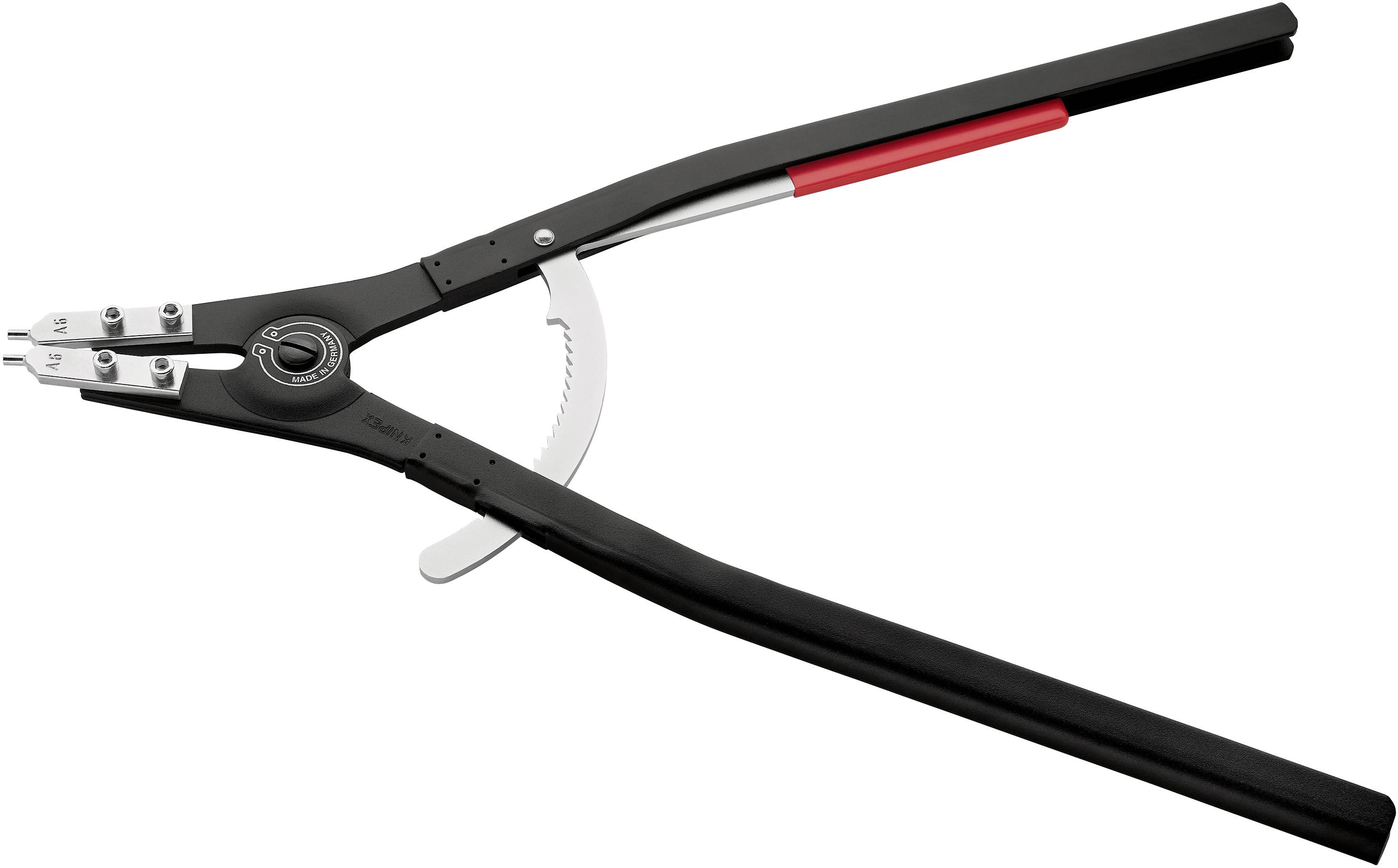 Knipex 46 10 A6 Seegeringzange Passend für (Seegeringzangen) Außenringe 252-400mm Spitzenform (Details) gerade