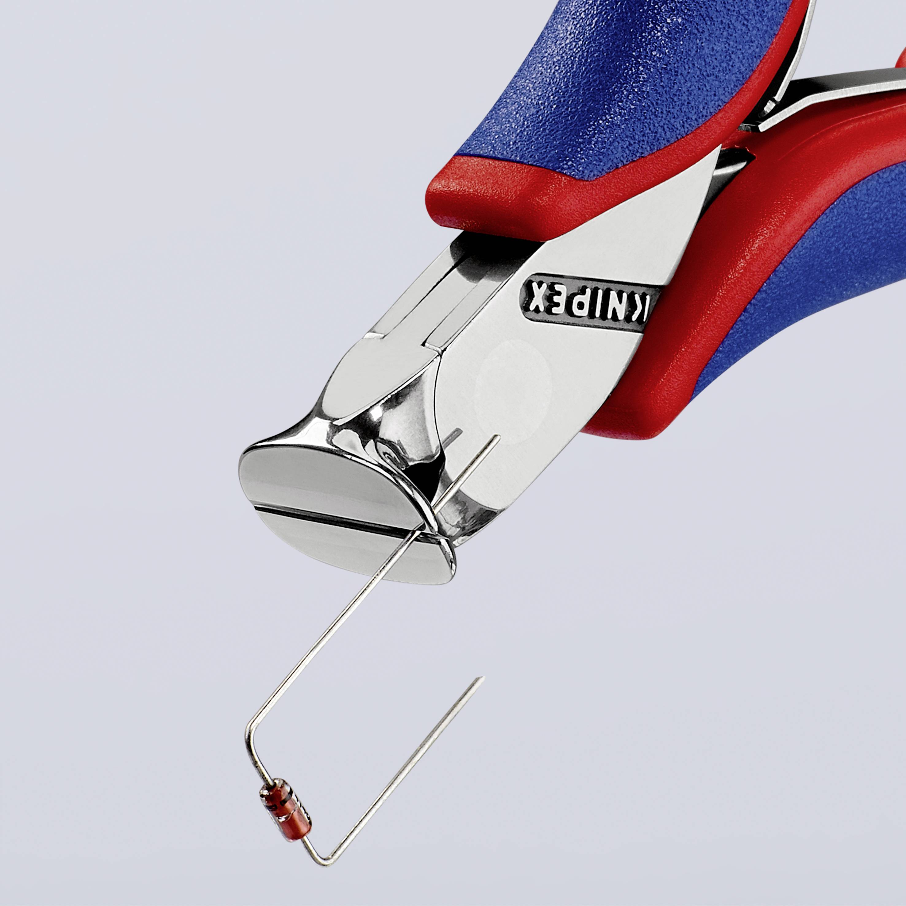 Knipex 64 02 115 Elektronik- u. Feinmechanik Vornschneider mit Facette 115 mm