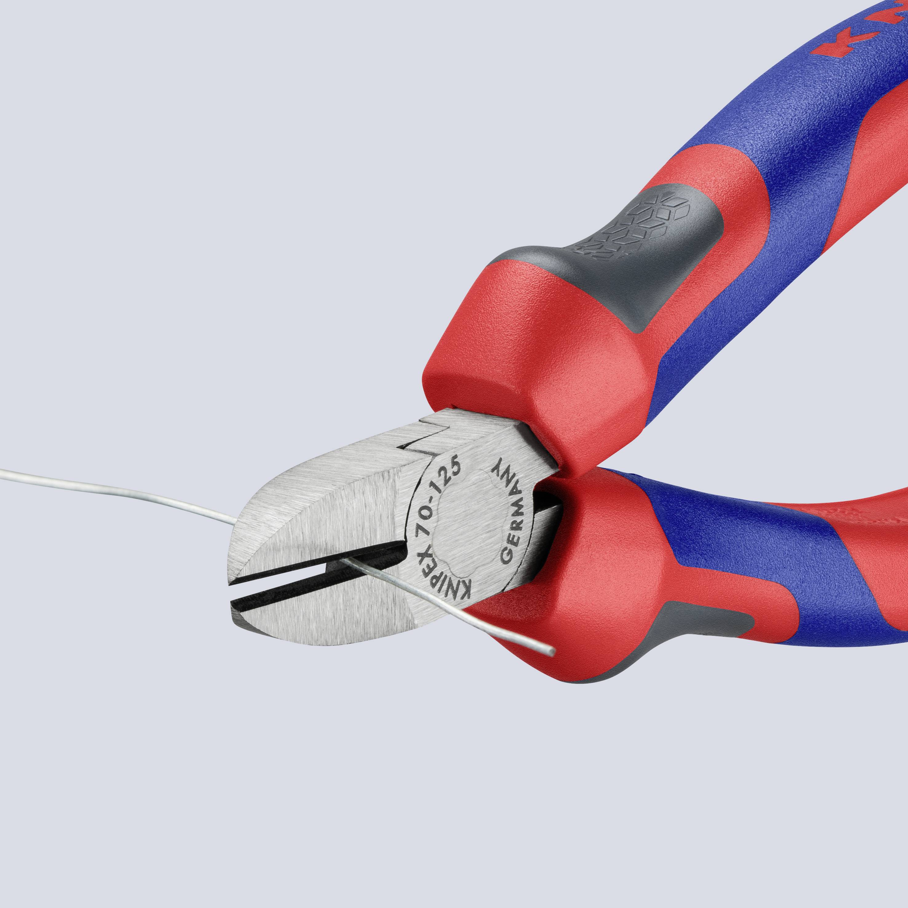Knipex 70 02 125 Werkstatt Seitenschneider mit Facette 125 mm