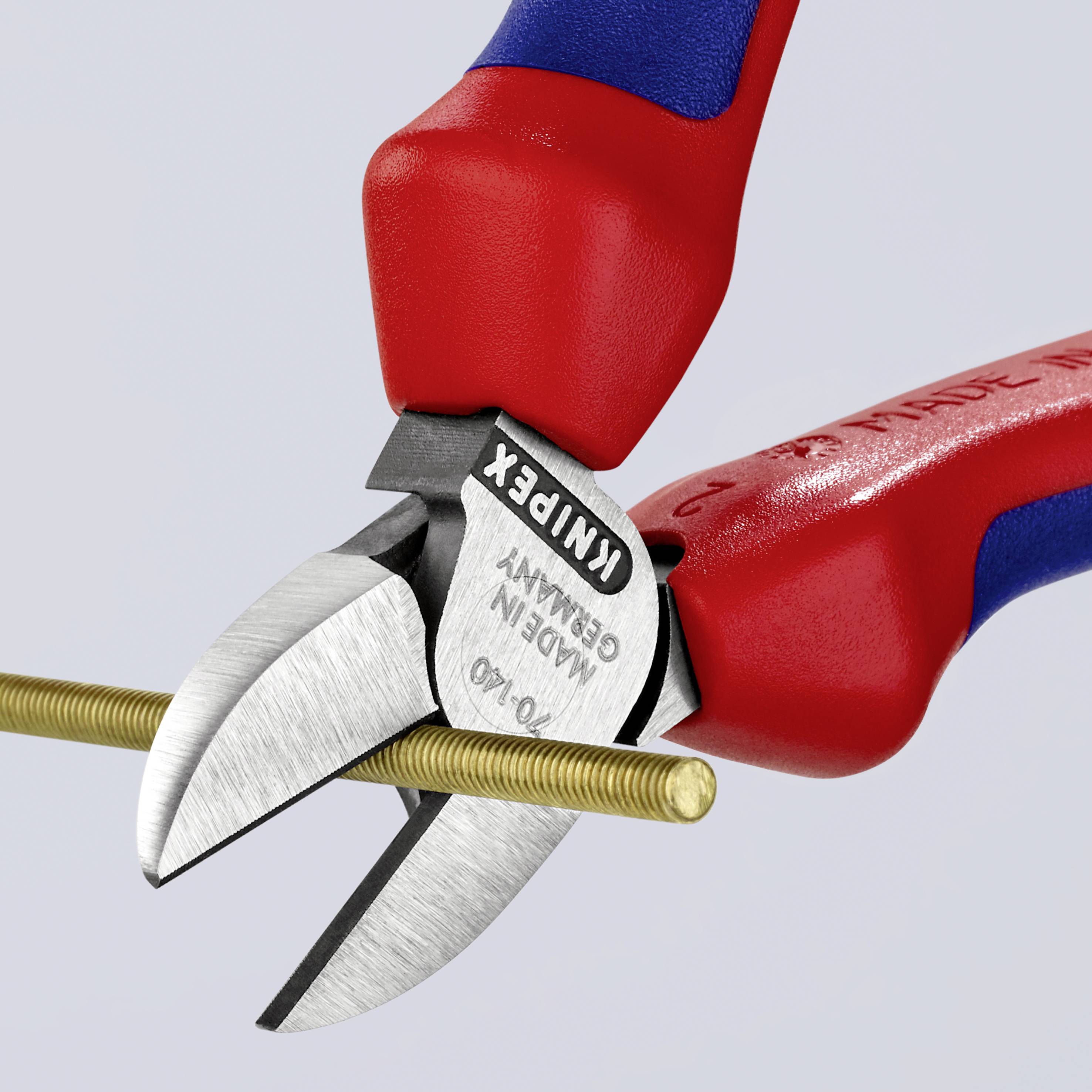 Knipex 70 02 140 Werkstatt Seitenschneider mit Facette 140 mm