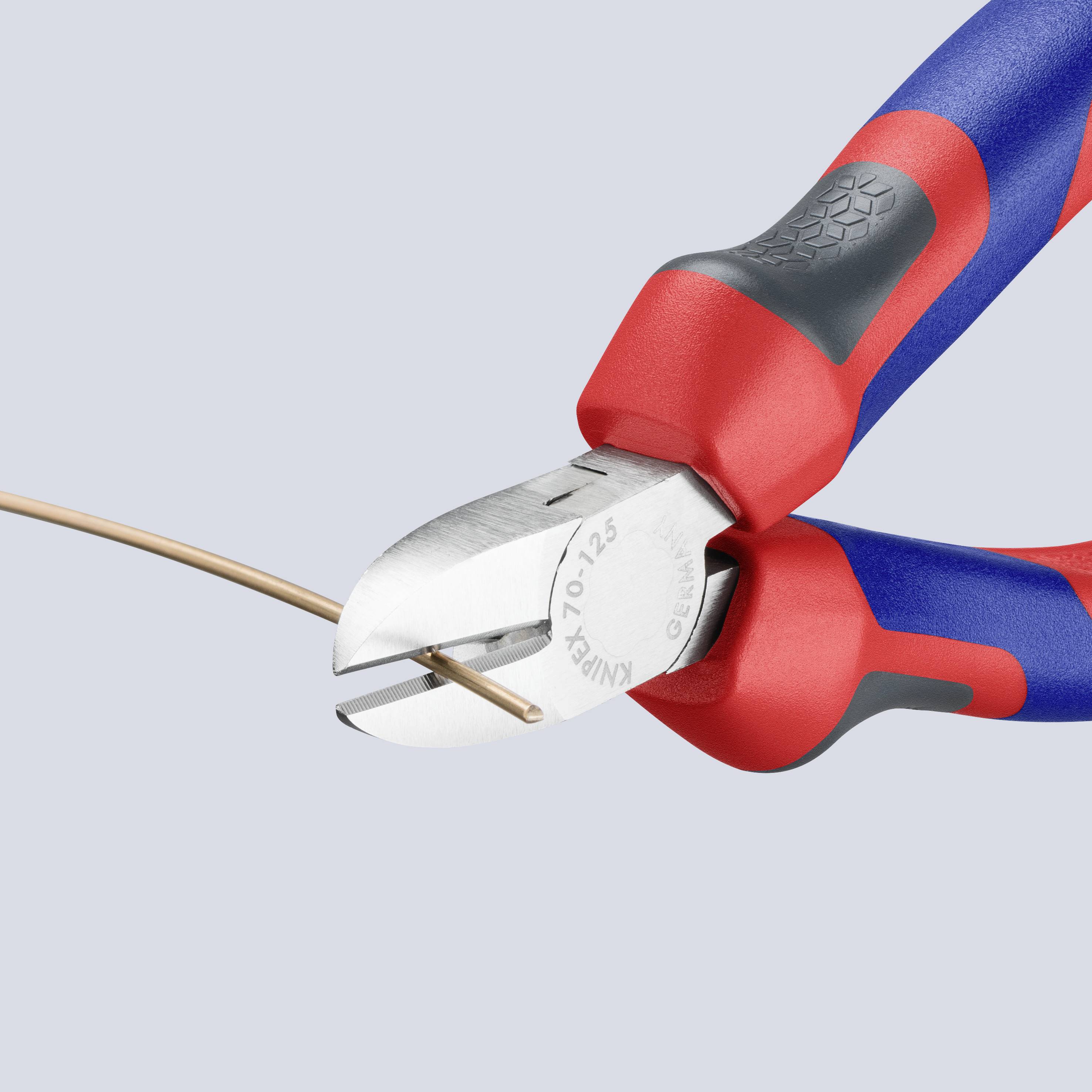 Knipex 70 05 125 Werkstatt Seitenschneider mit Facette 125 mm