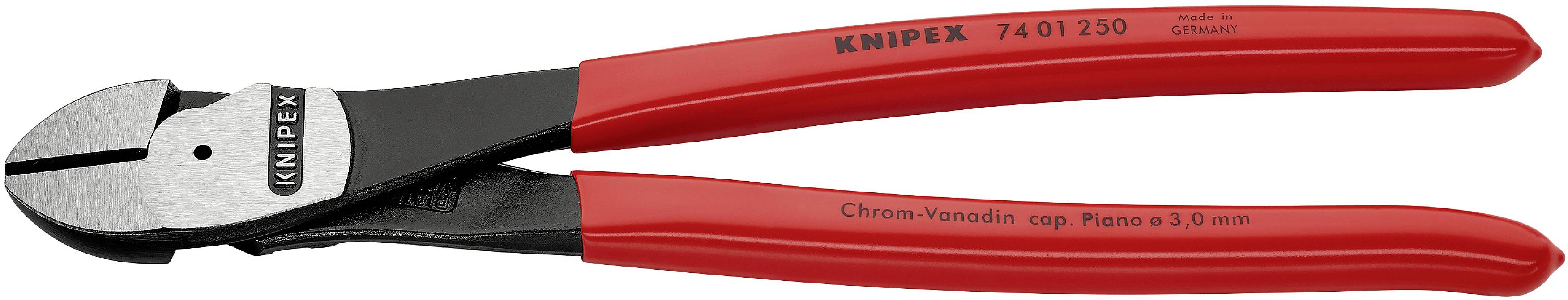 Knipex 74 01 250 Werkstatt Kraft-Seitenschneider mit Facette 250 mm
