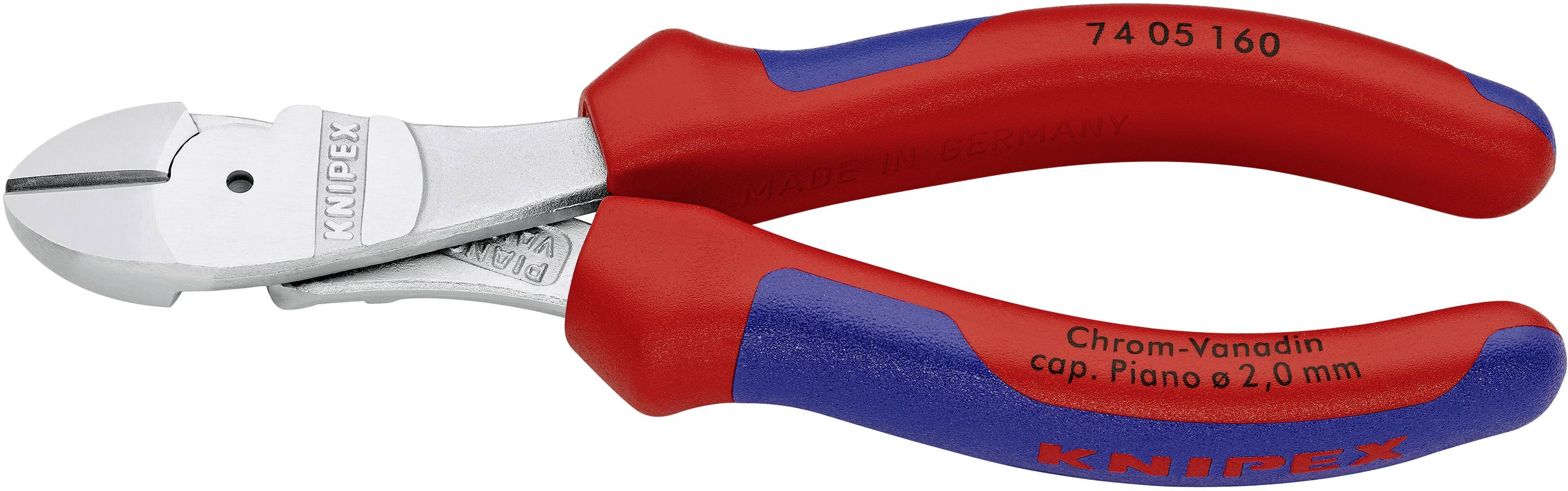 Knipex 74 05 160 Werkstatt Kraft-Seitenschneider mit Facette 160mm