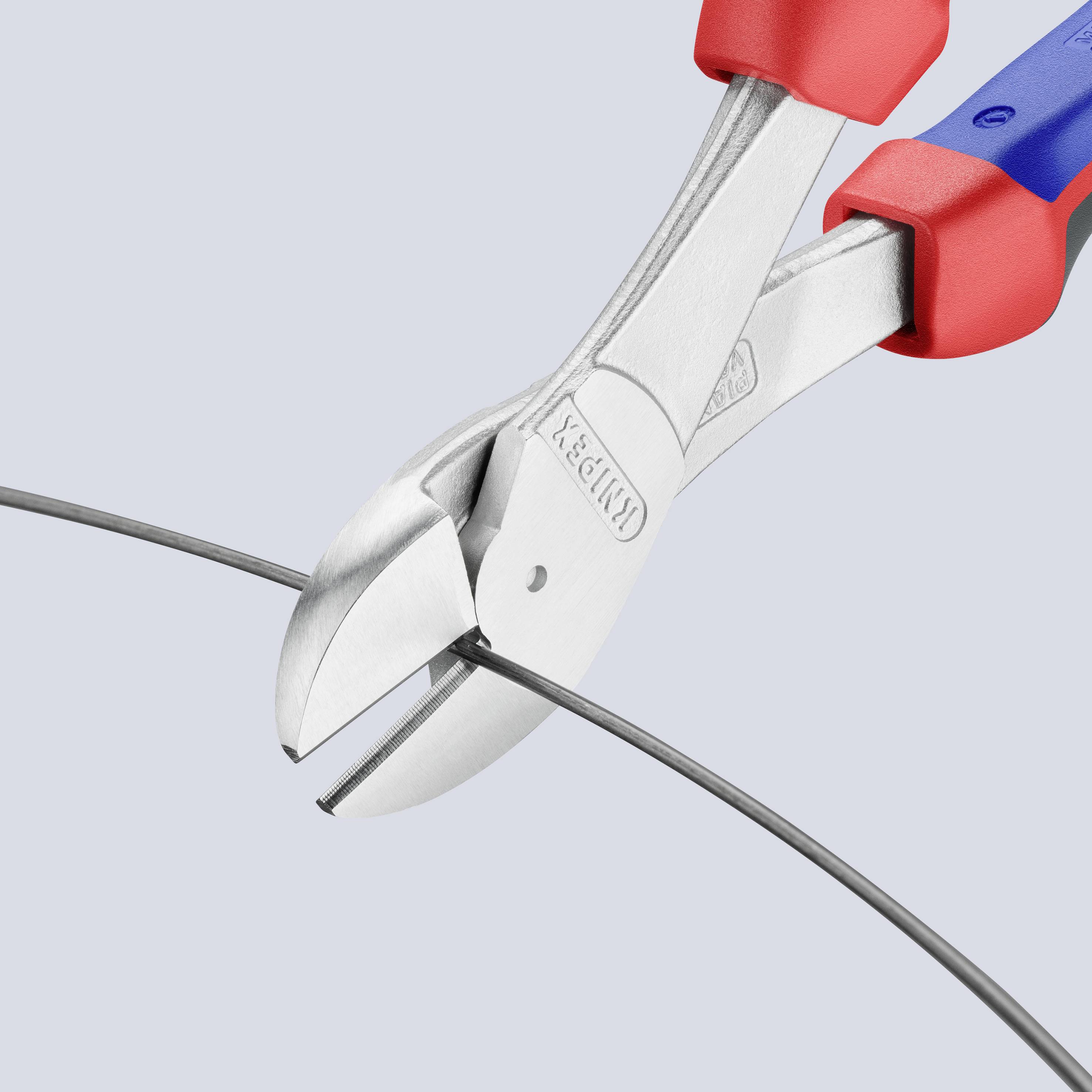 Knipex 74 05 250 Werkstatt Kraft-Seitenschneider mit Facette 250 mm