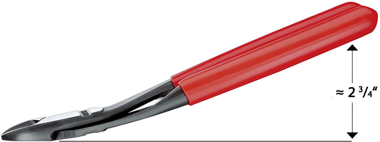 Knipex 74 21 200 Werkstatt Kraft-Seitenschneider mit Facette 200mm