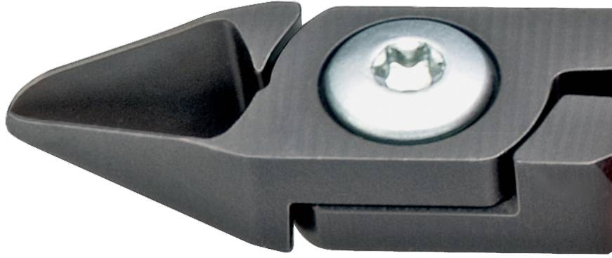 Knipex 75 02 125 Elektronik- u. Feinmechanik Seitenschneider mit Facette 125mm