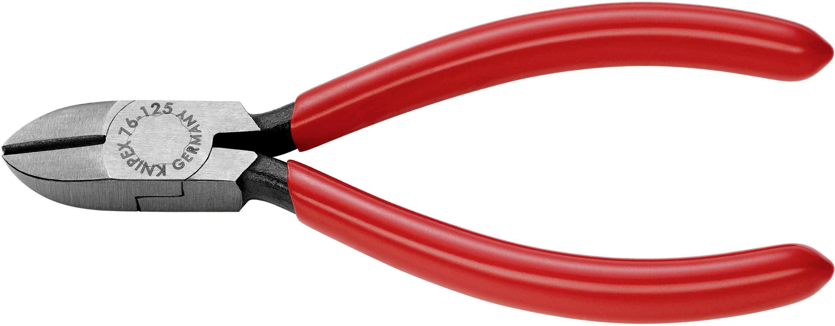 Knipex 76 01 125 Elektronik- u. Feinmechanik Seitenschneider mit Facette 125mm