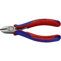 Knipex 76 12 125 Elektronik- u. Feinmechanik Seitenschneider mit Facette 125 mm Knipex 76 12 125 Elektronik- u. Feinmechanik Seitenschneider mit Facette 125 mm