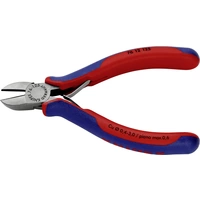Knipex 76 12 125 Elektronik- u. Feinmechanik Seitenschneider mit Facette 125 mm Knipex 76 12 125 Elektronik- u. Feinmechanik Seitenschneider mit Facette 125 mm