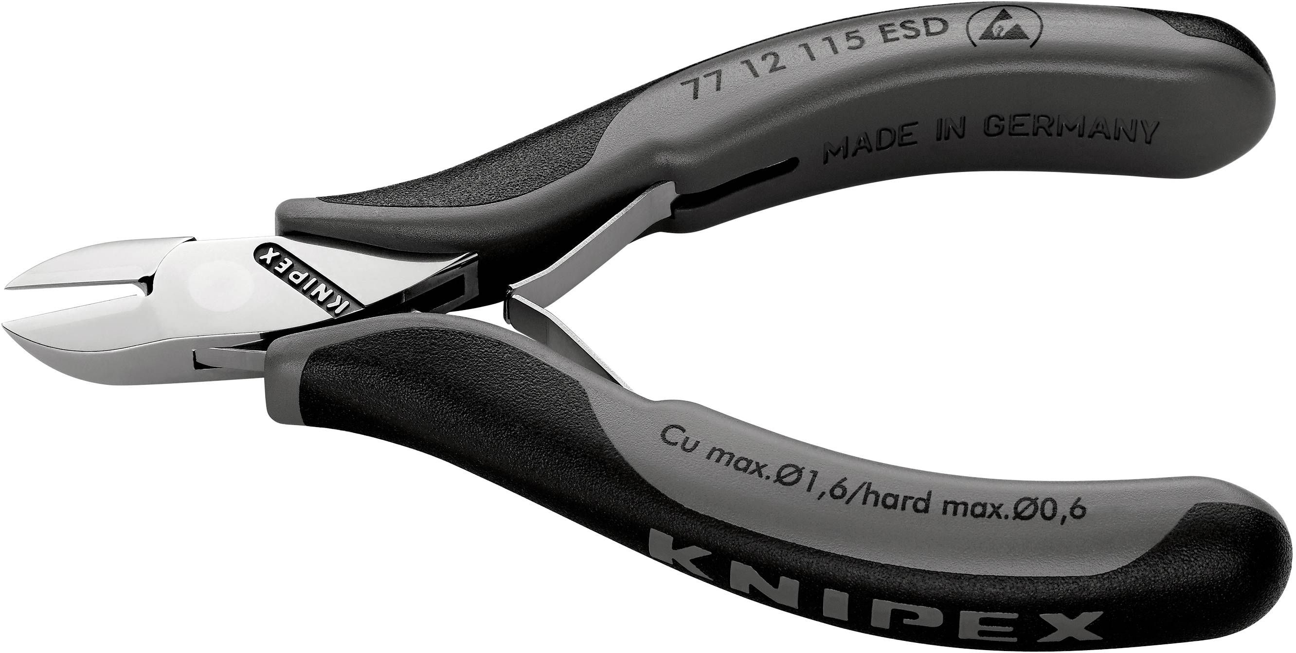 Knipex 77 12 115 ESD ESD Seitenschneider mit Facette 115 mm