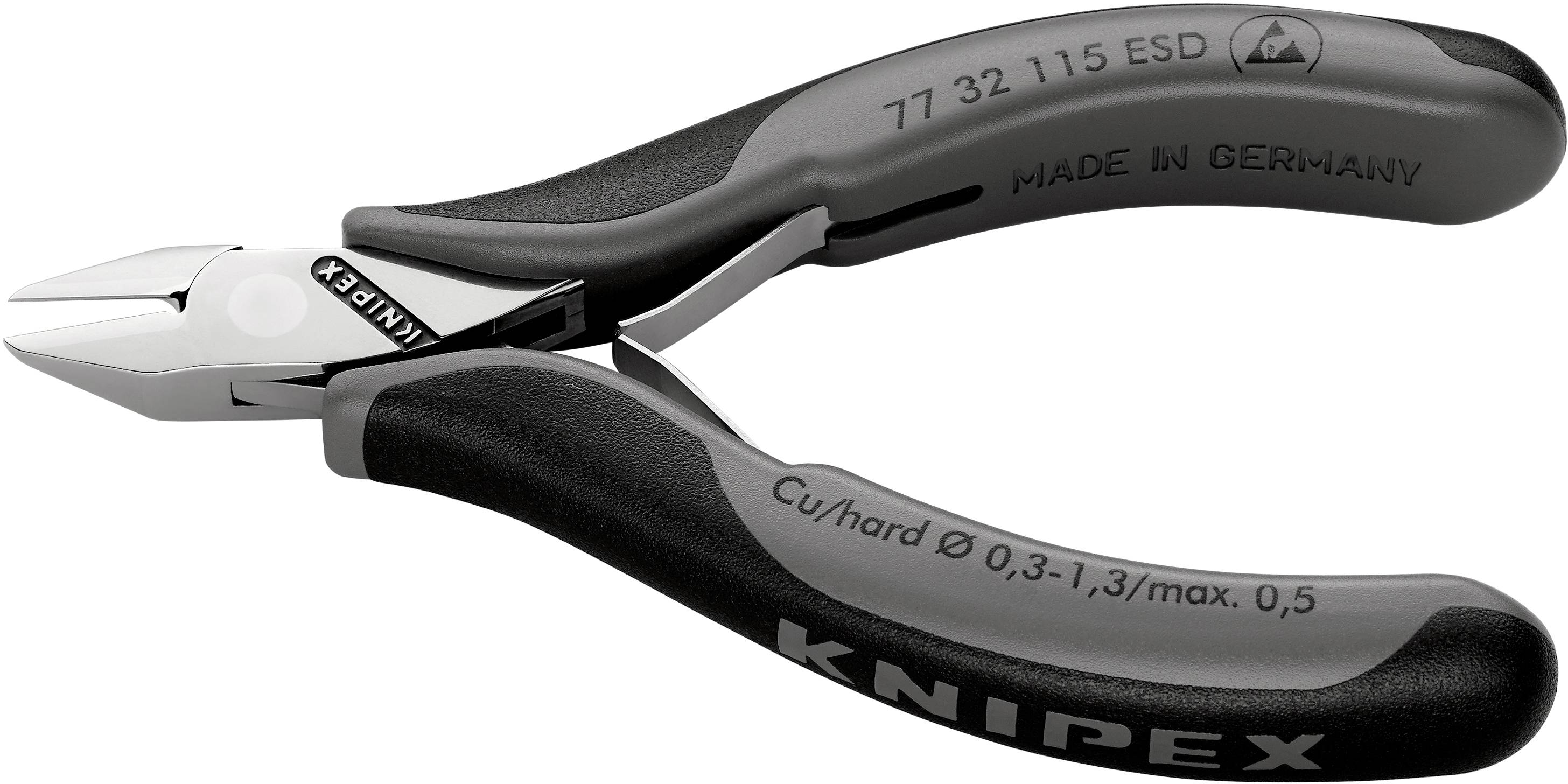 Knipex 77 32 115 ESD ESD Seitenschneider mit Facette 115 mm