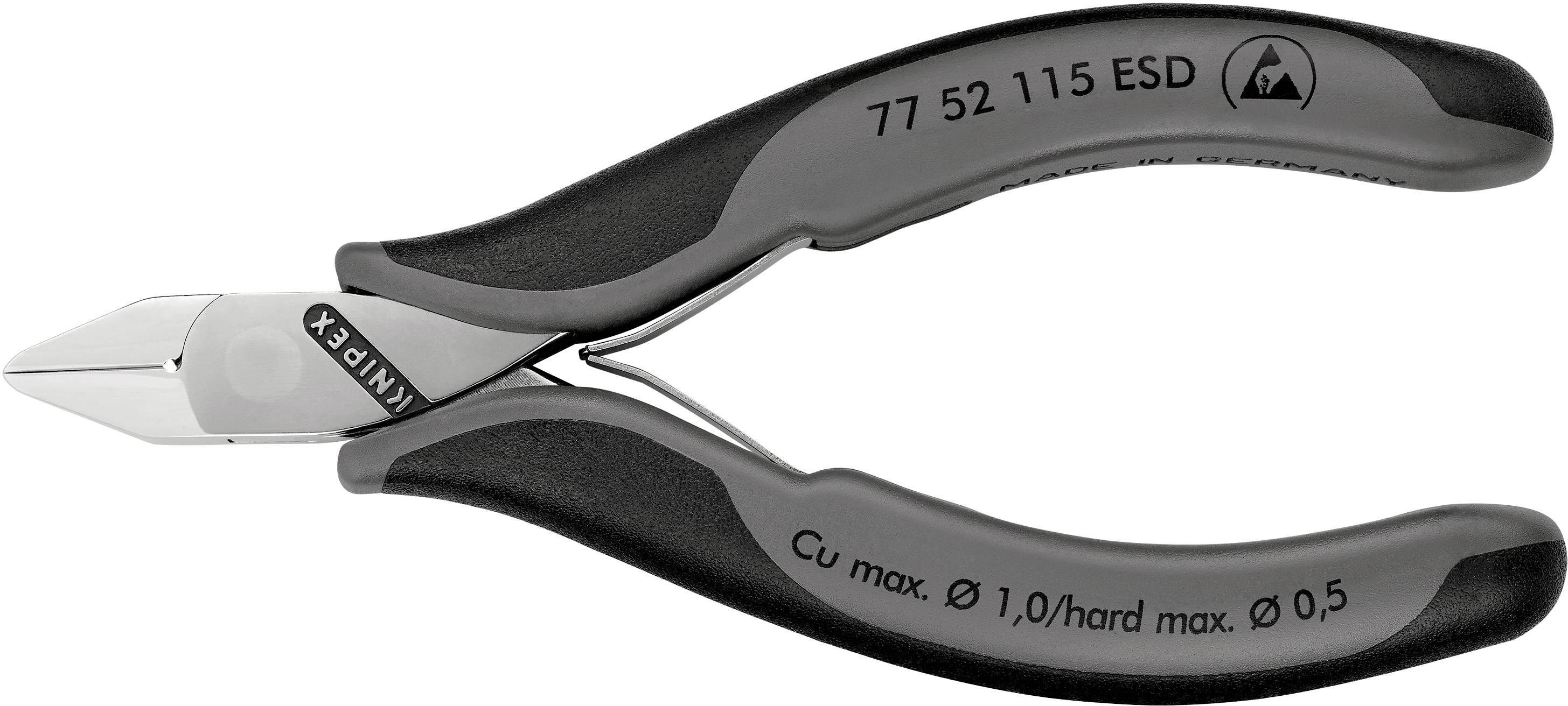 Knipex 77 52 115 ESD ESD Seitenschneider mit Facette 115 mm