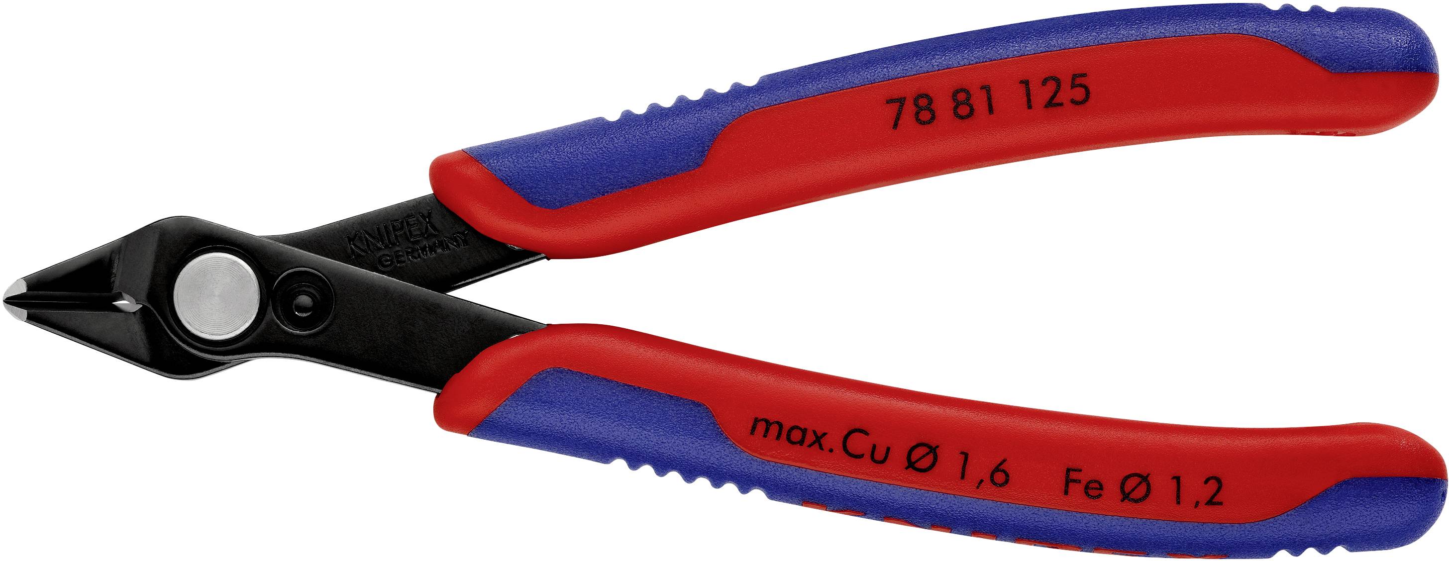 Knipex Super-Knips 78 81 125 Elektronik- u. Feinmechanik Printzange mit Facette 125 mm