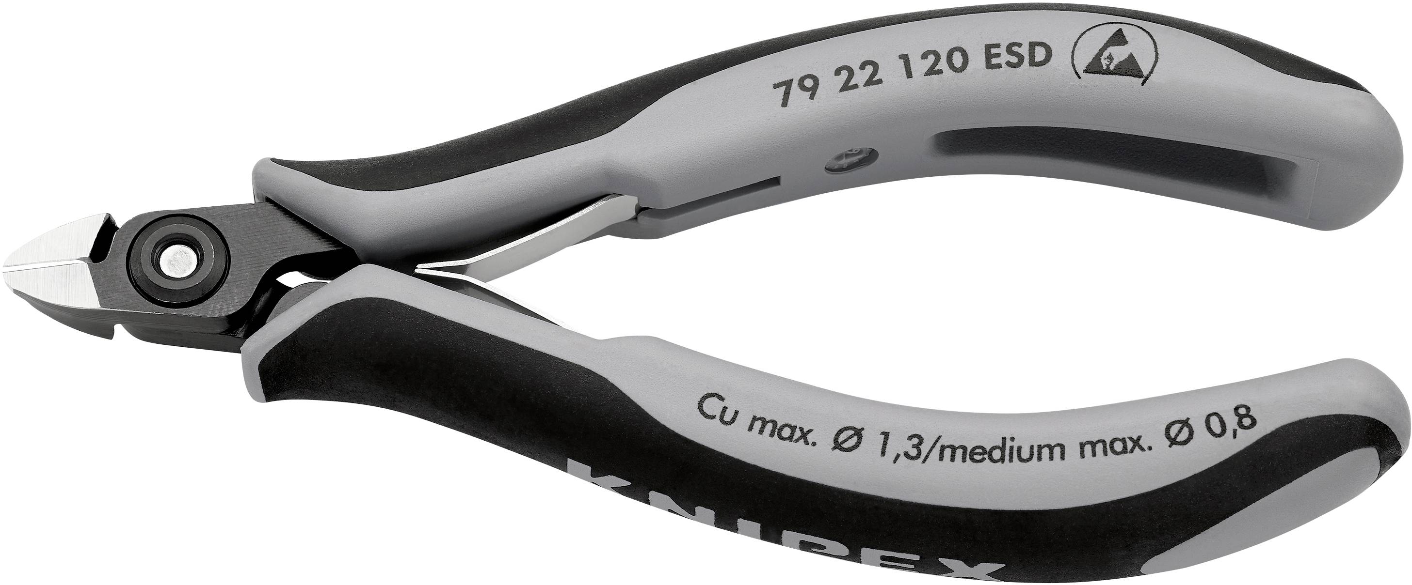 Knipex 79 22 120 ESD ESD Seitenschneider ohne Facette 120mm