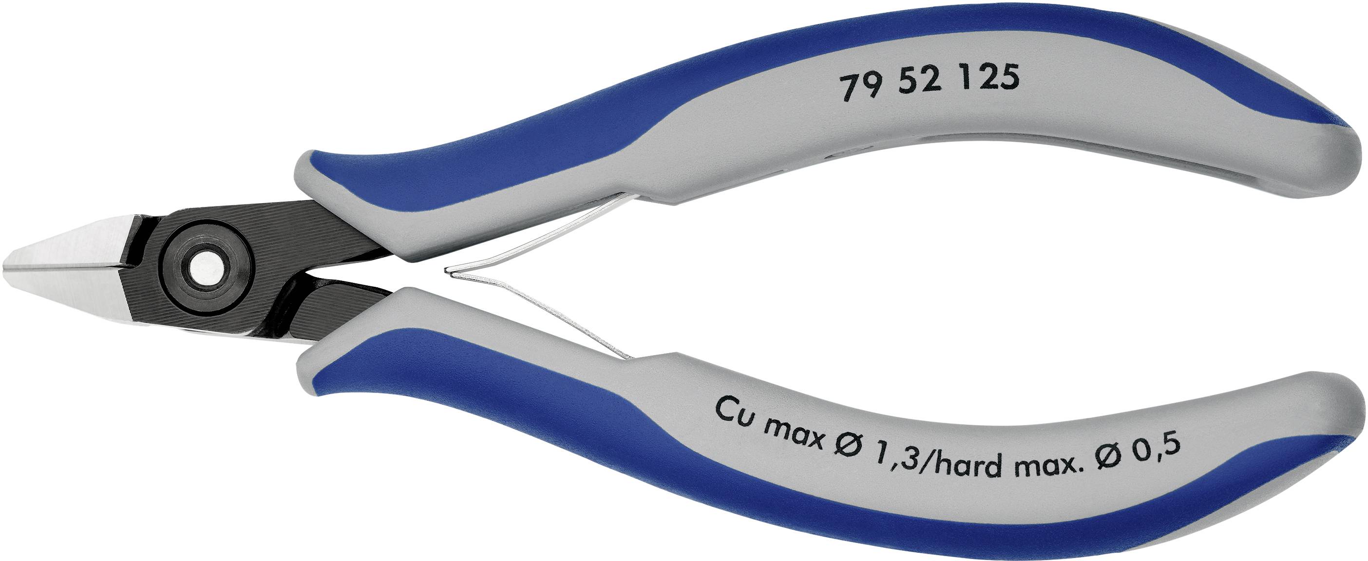 Knipex 79 52 125 Elektronik- u. Feinmechanik Seitenschneider mit Facette 125 mm