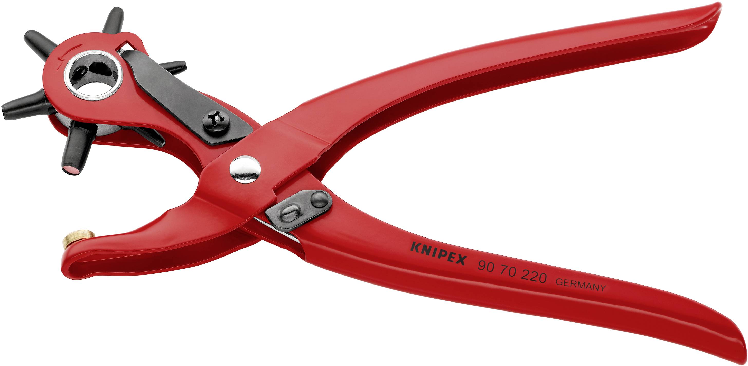 Knipex 90 70 220 Revolverlochzange 2 mm, 2.5 mm, 3 mm, 3.5 mm, 4 mm, 5 mm 220 mm 1 St.