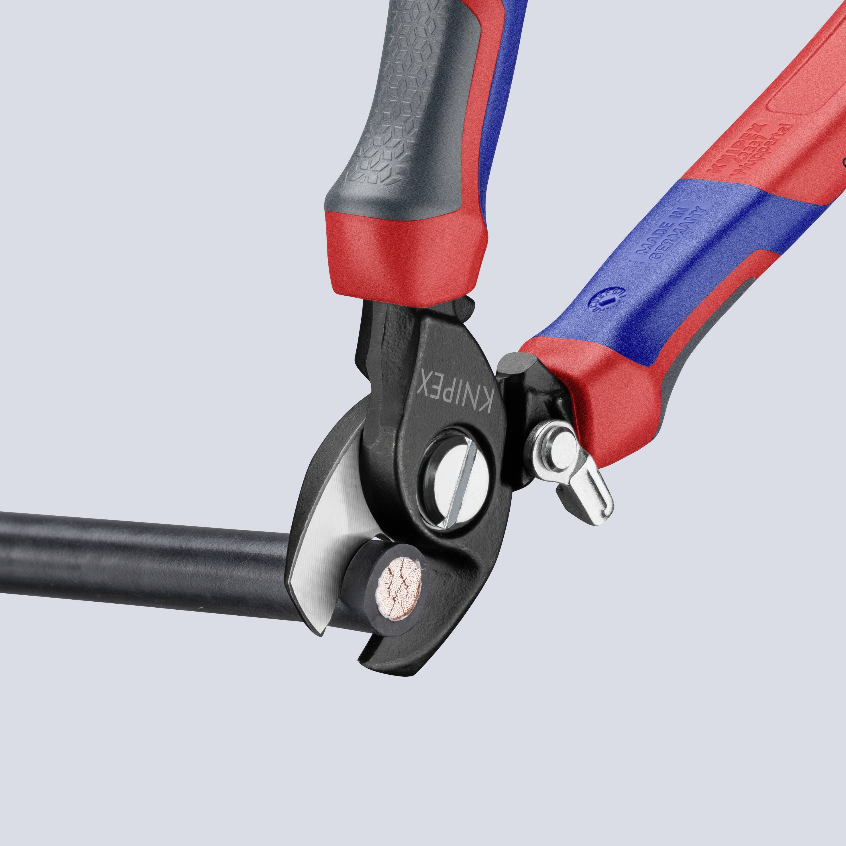 Knipex 95 22 165 Kabelschere Geeignet für (Abisoliertechnik) Alu- und Kupferkabel, ein- und mehrdrähtig 15mm 50mm² 0