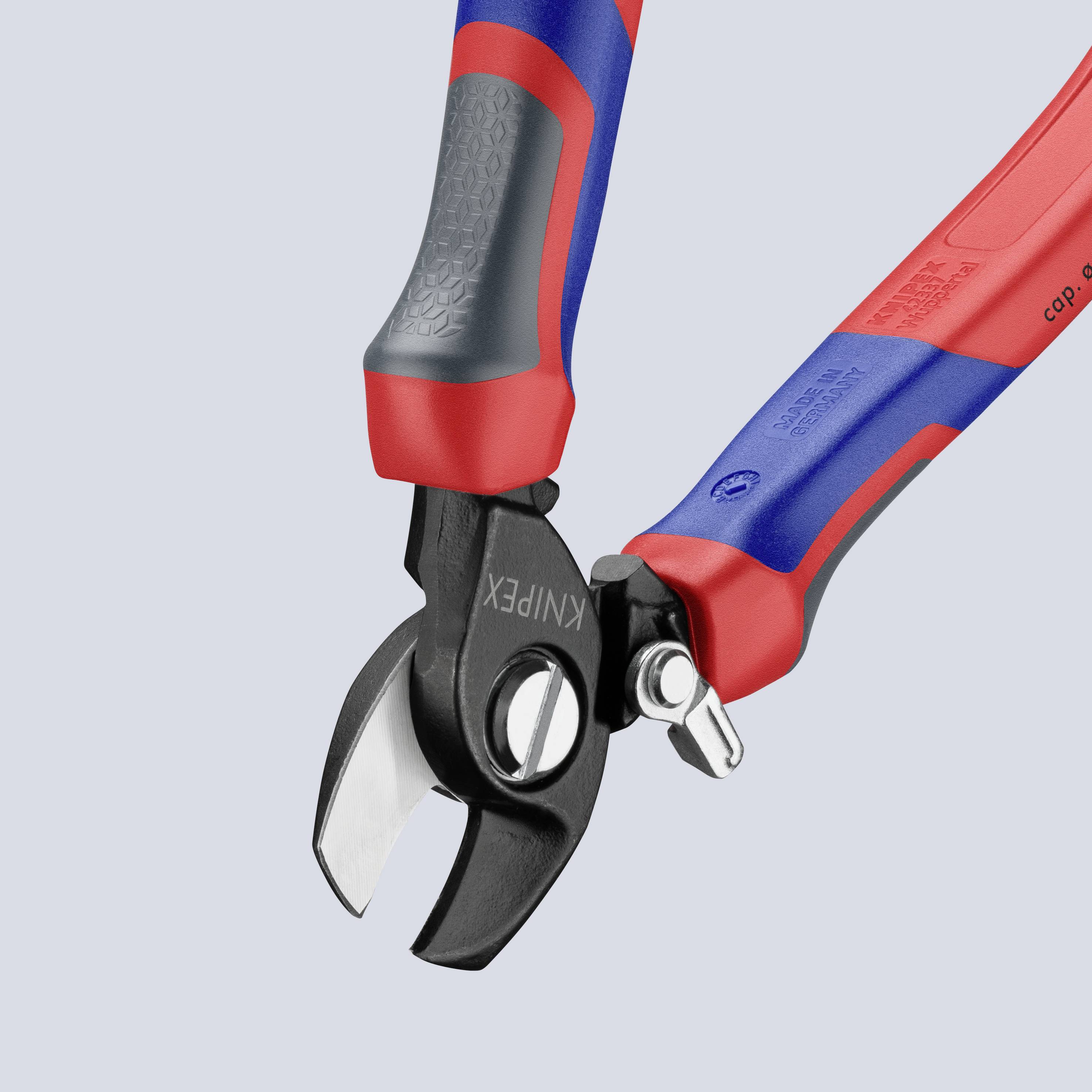 Knipex 95 22 165 Kabelschere Geeignet für (Abisoliertechnik) Alu- und Kupferkabel, ein- und mehrdrähtig 15 mm 50 mm² 0