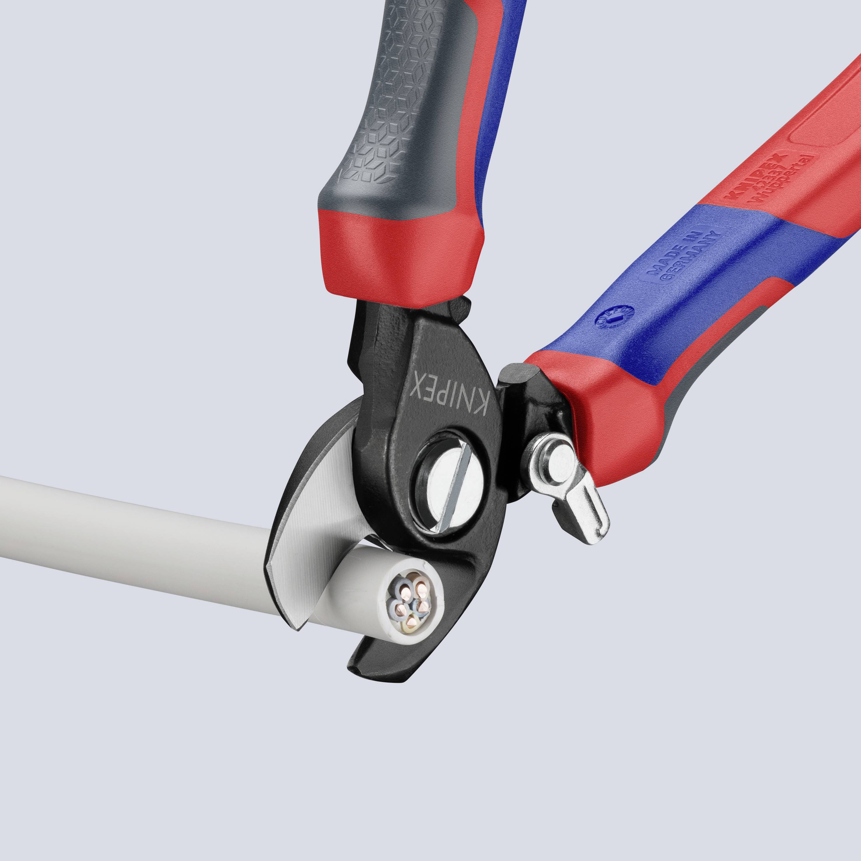 Knipex 95 22 165 Kabelschere Geeignet für (Abisoliertechnik) Alu- und Kupferkabel, ein- und mehrdrähtig 15mm 50mm² 0