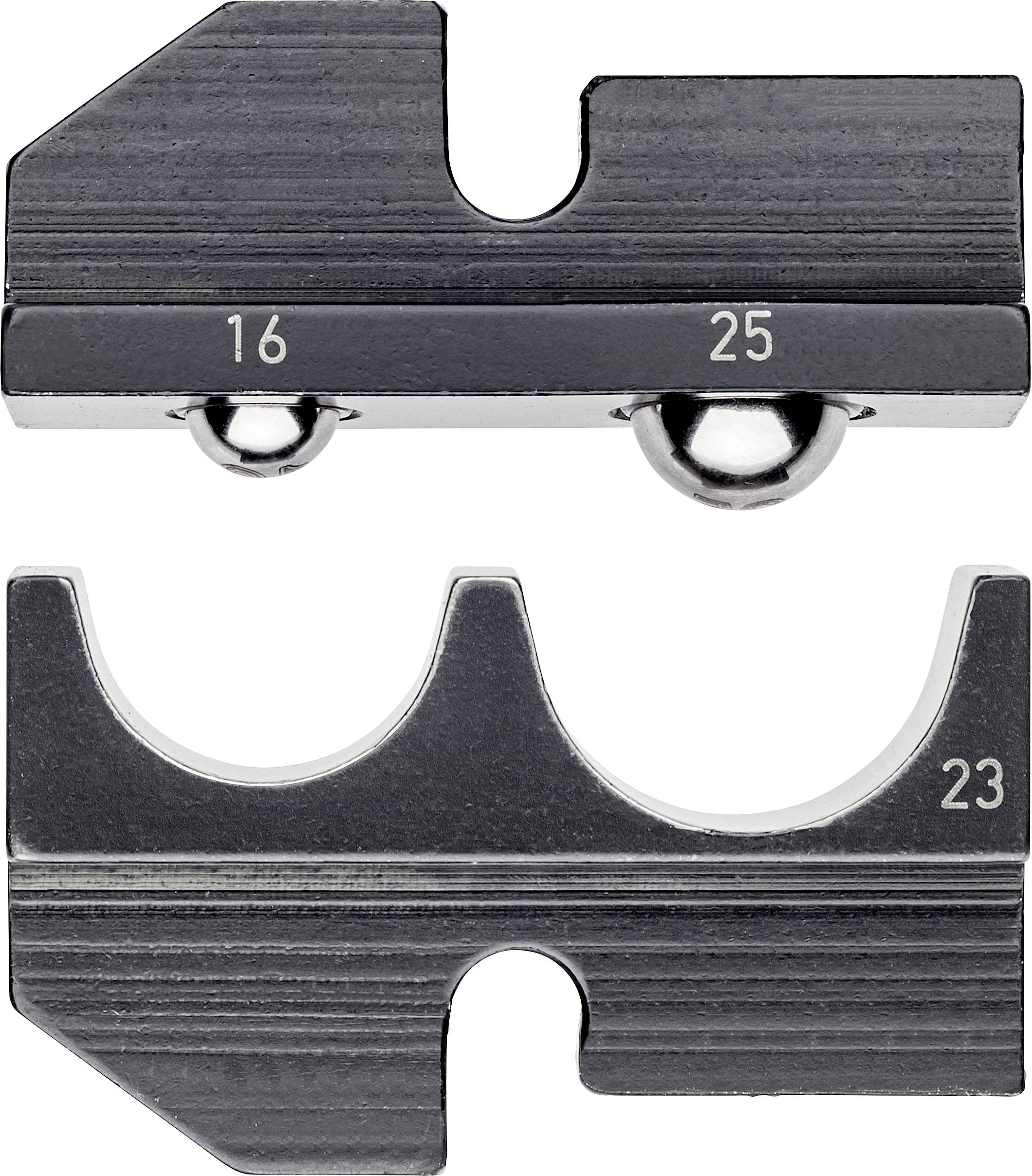 Knipex 97 49 23 Crimpeinsatz Unisolierte Kabelschuhe, Unisolierte Steckverbinder 16 bis 25 mm² Pass