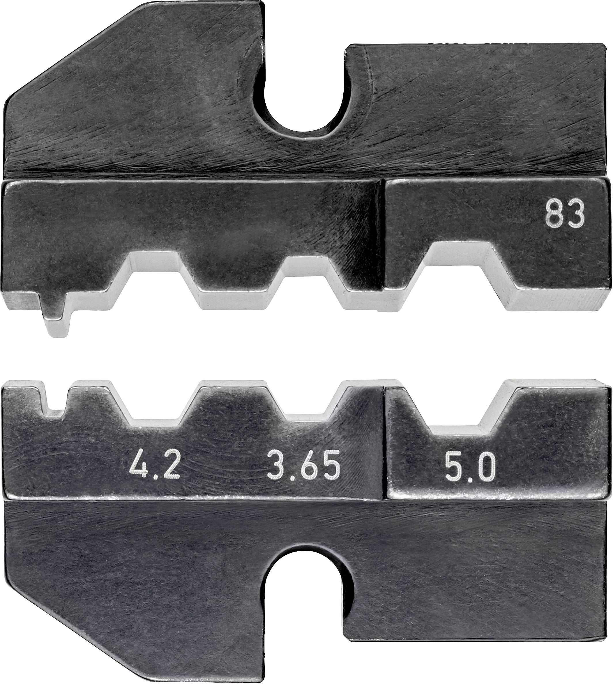 Knipex 97 49 83 Crimpeinsatz LWL-Stecker geeignet für FSMA-,ST-, SC- + STSC-/K-Stecker Passend für
