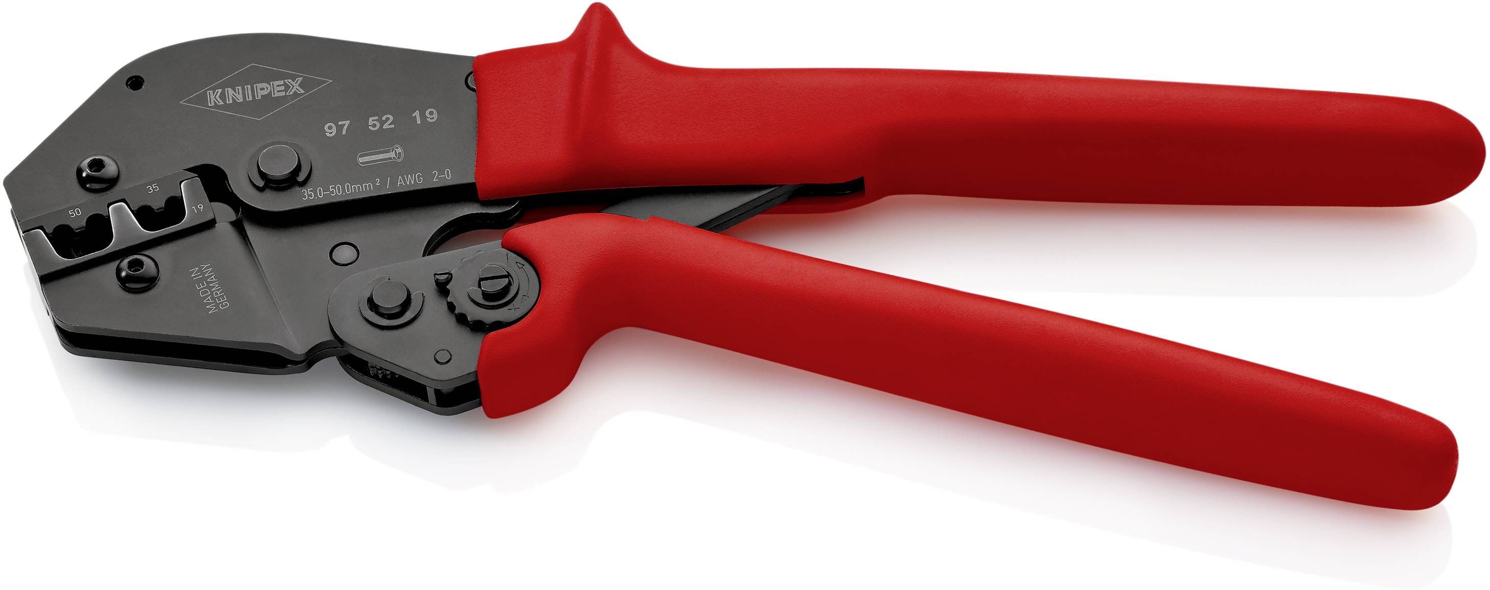 Knipex 97 52 19 Crimpzange Aderendhülsen 35 bis 50 mm²